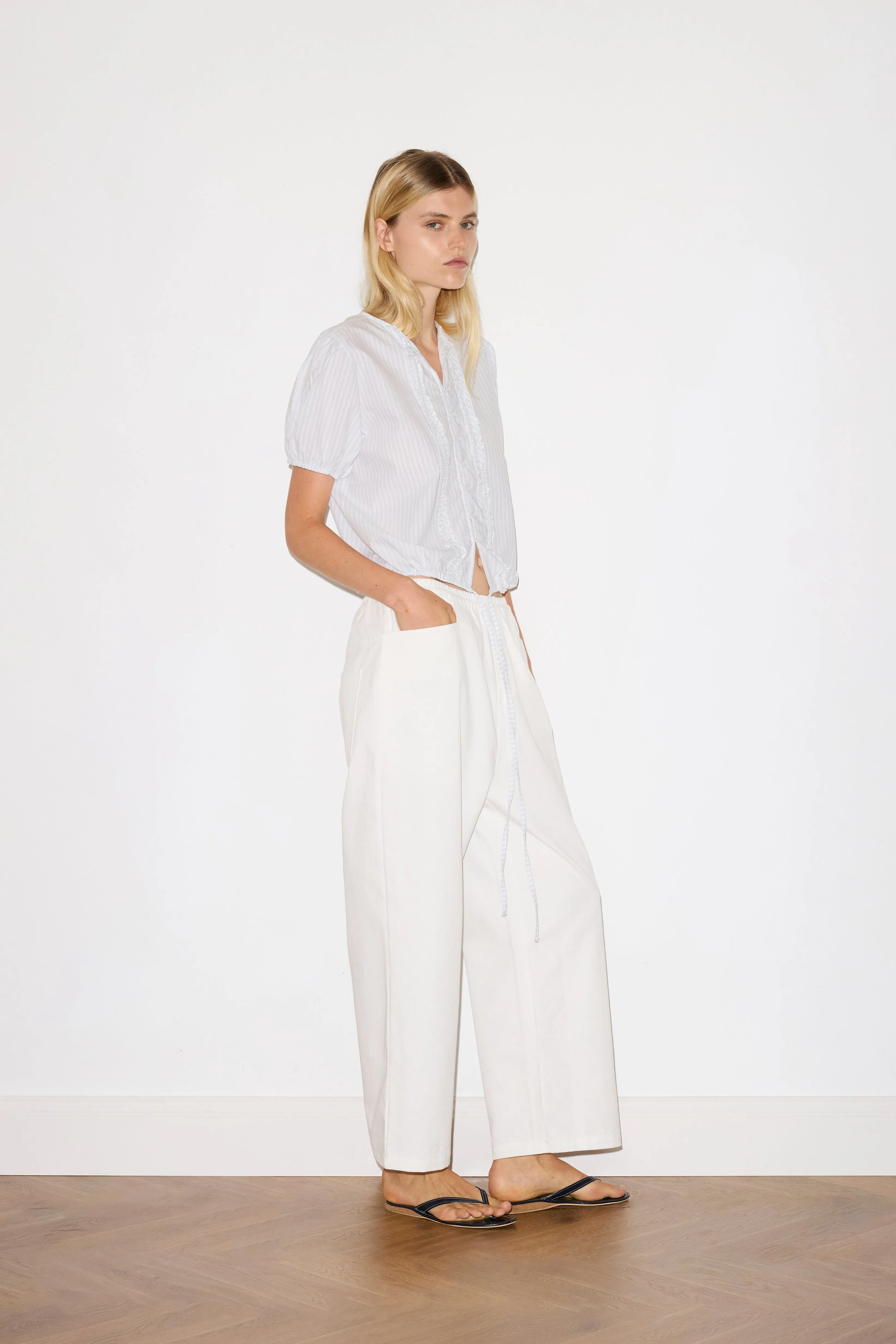Square Pocket Pant - White sold by Deiji Studios product image thumbnail 2