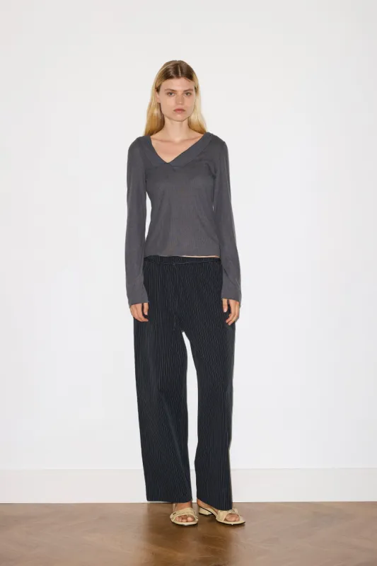 Loop Pant - Ink Butter Stripe sold by Deiji Studios