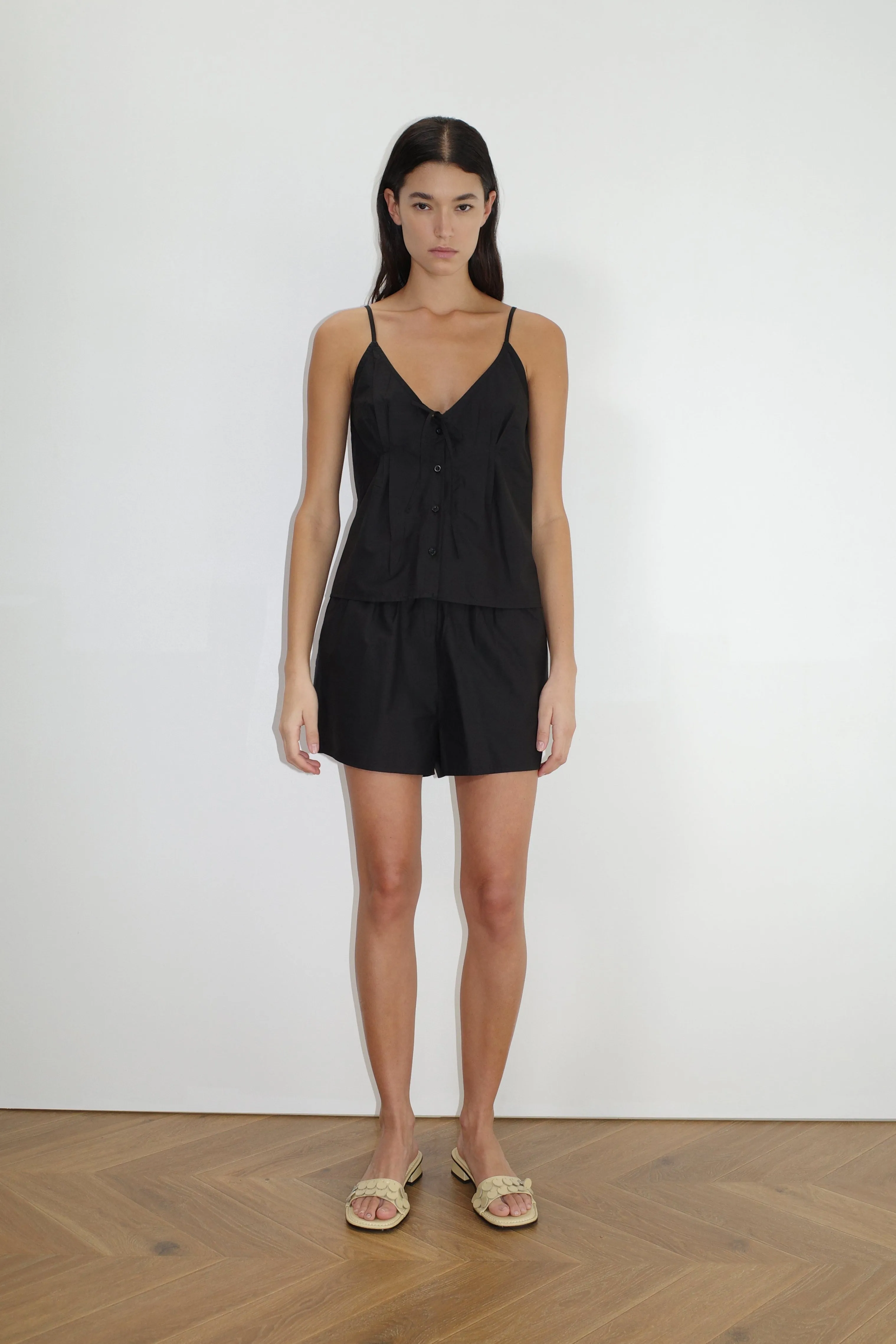 Placket Short Set - Black sold by Deiji Studios product image thumbnail 3