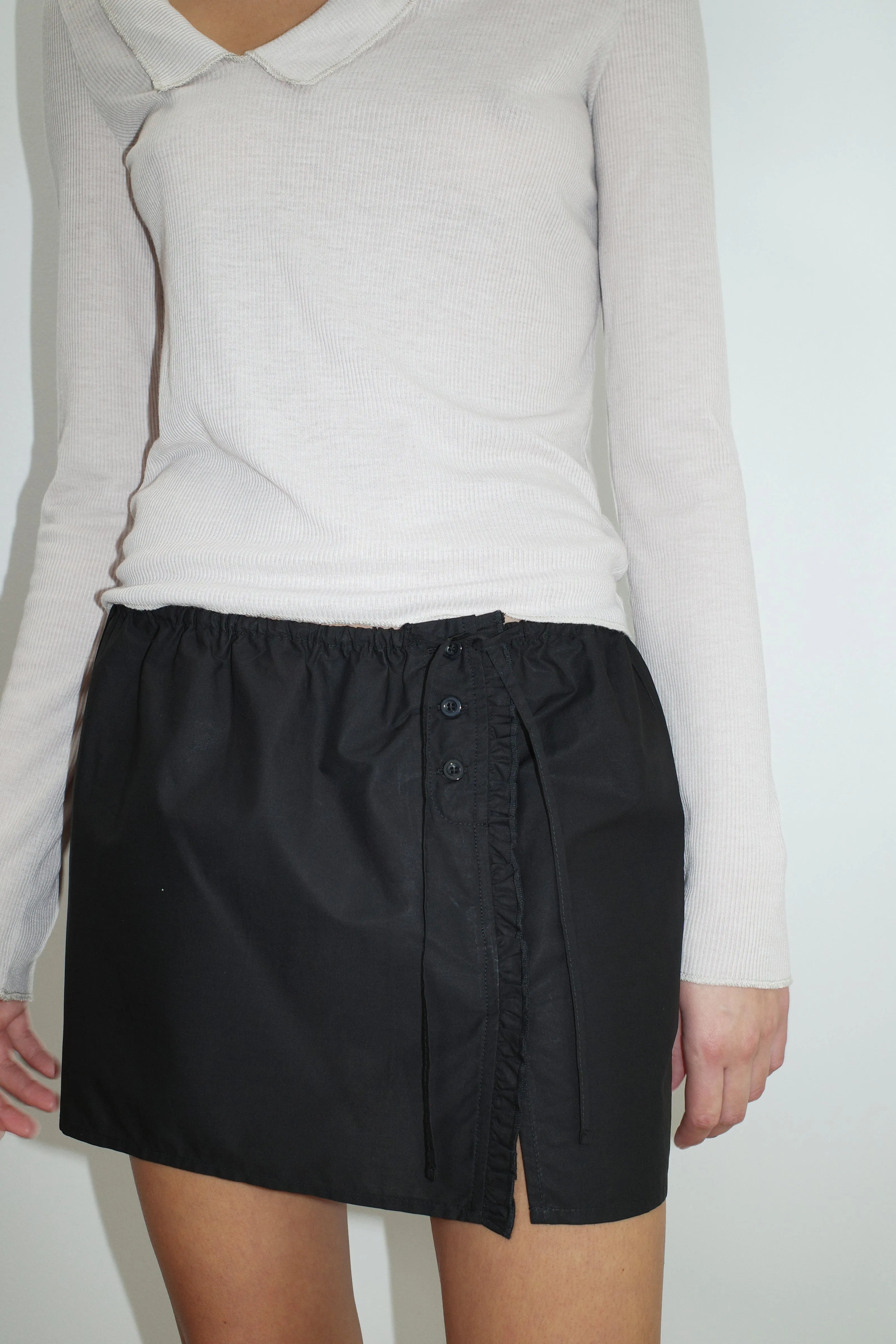 Ruffle Mini Skirt - Black sold by Deiji Studios product image thumbnail 2
