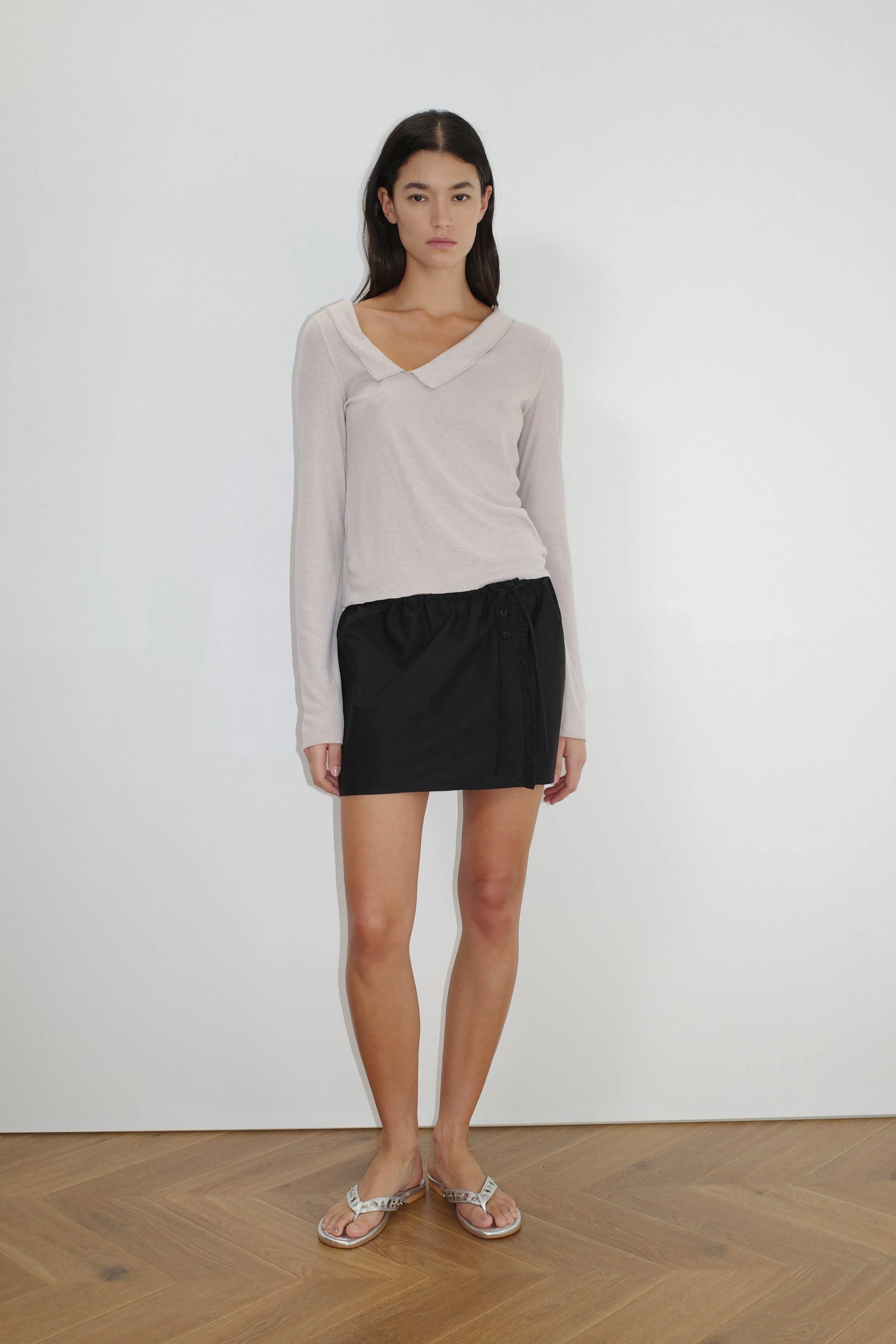 Ruffle Mini Skirt - Black sold by Deiji Studios