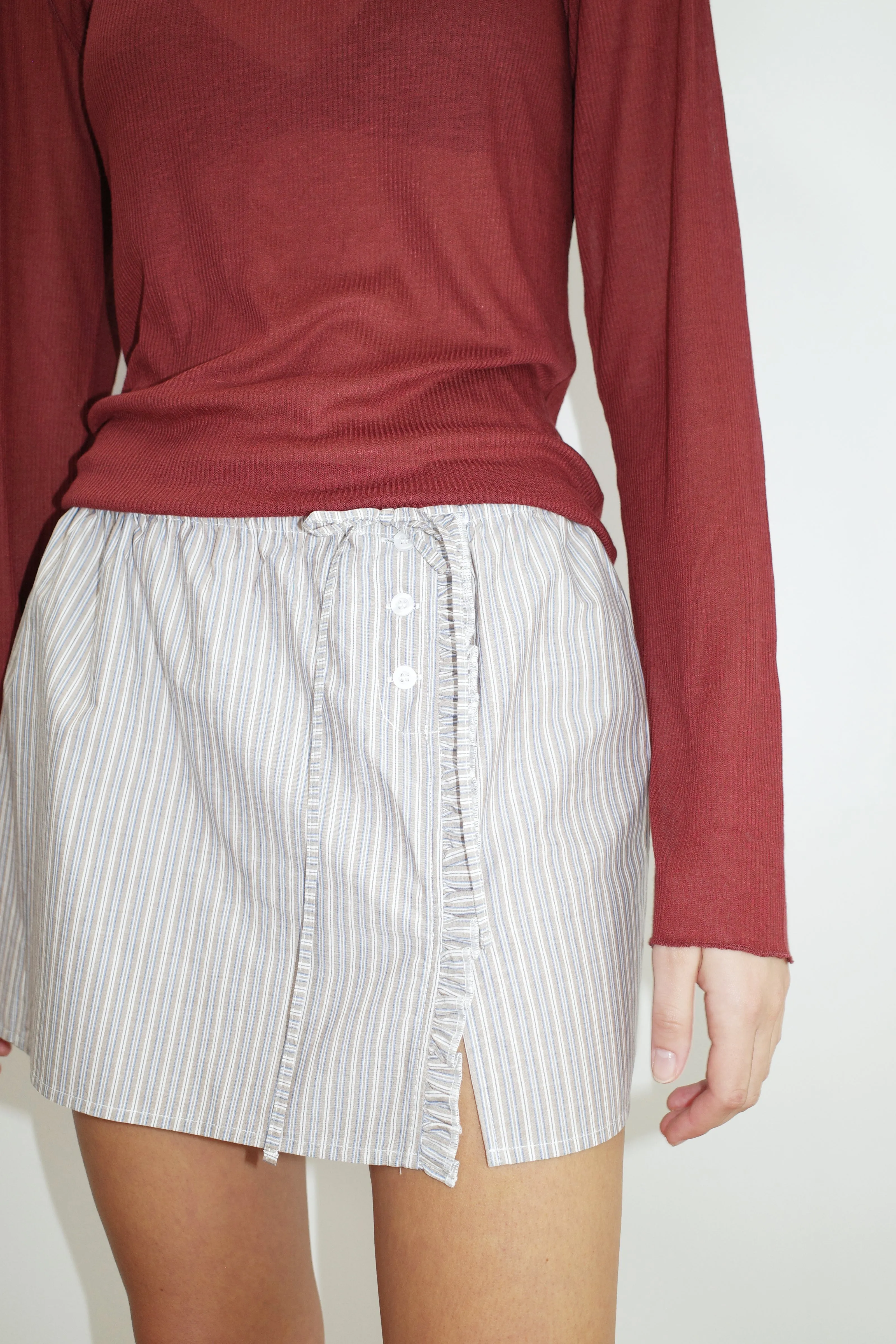 Ruffle Mini Skirt - Seas Stripe sold by Deiji Studios product image thumbnail 5