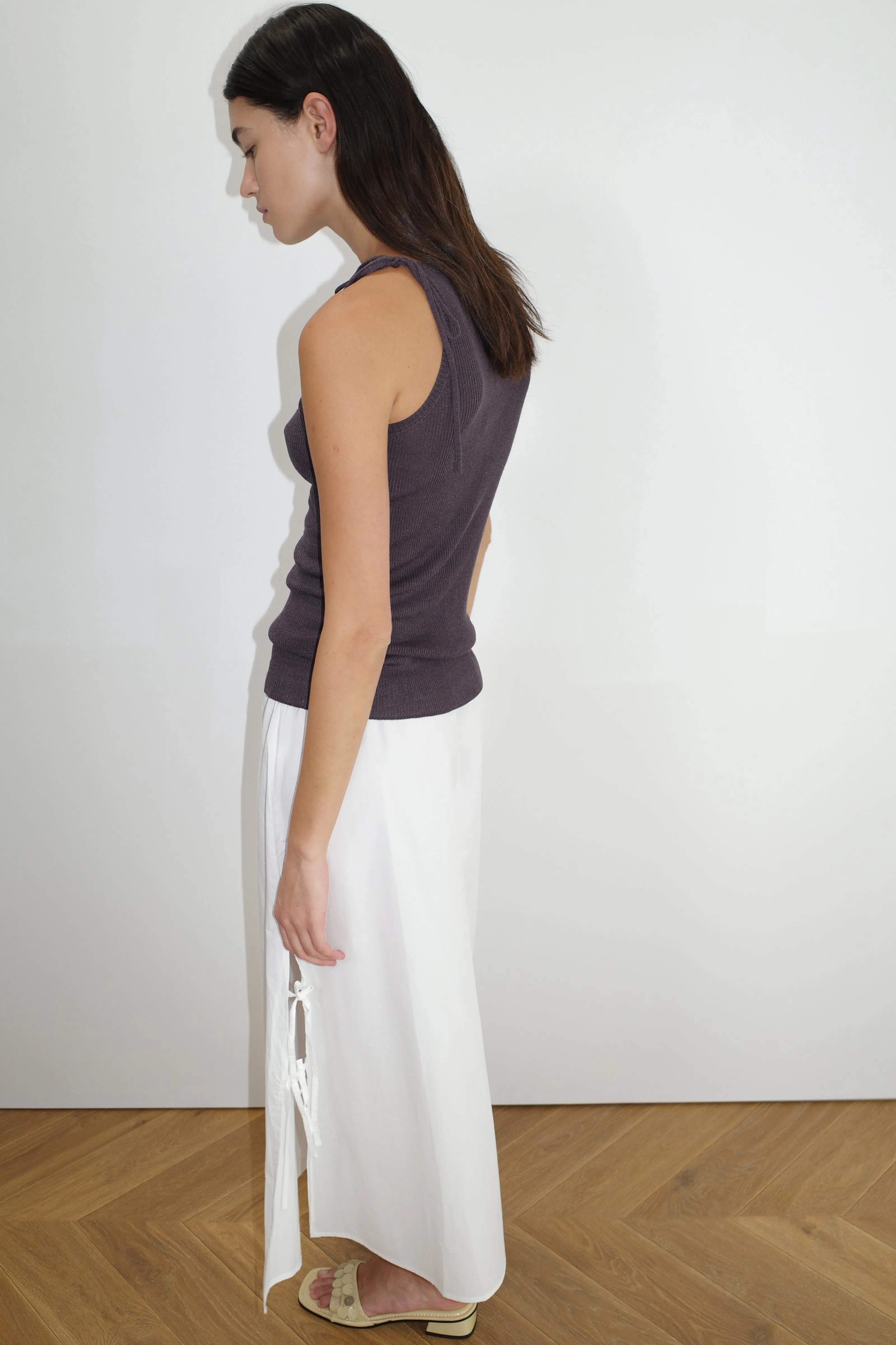 Split Tie Skirt - White sold by Deiji Studios product image thumbnail 5