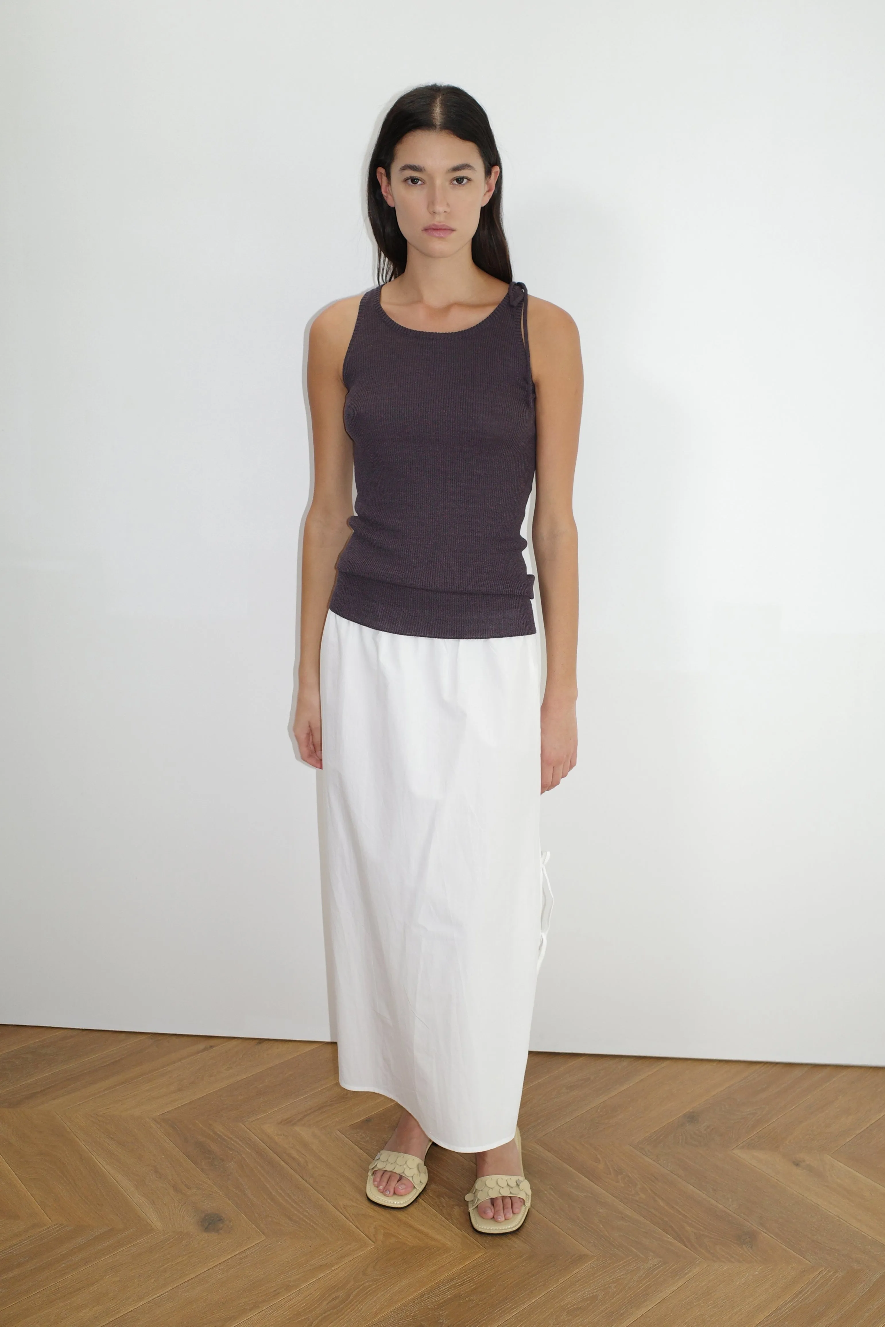 Split Tie Skirt - White sold by Deiji Studios product image thumbnail 4