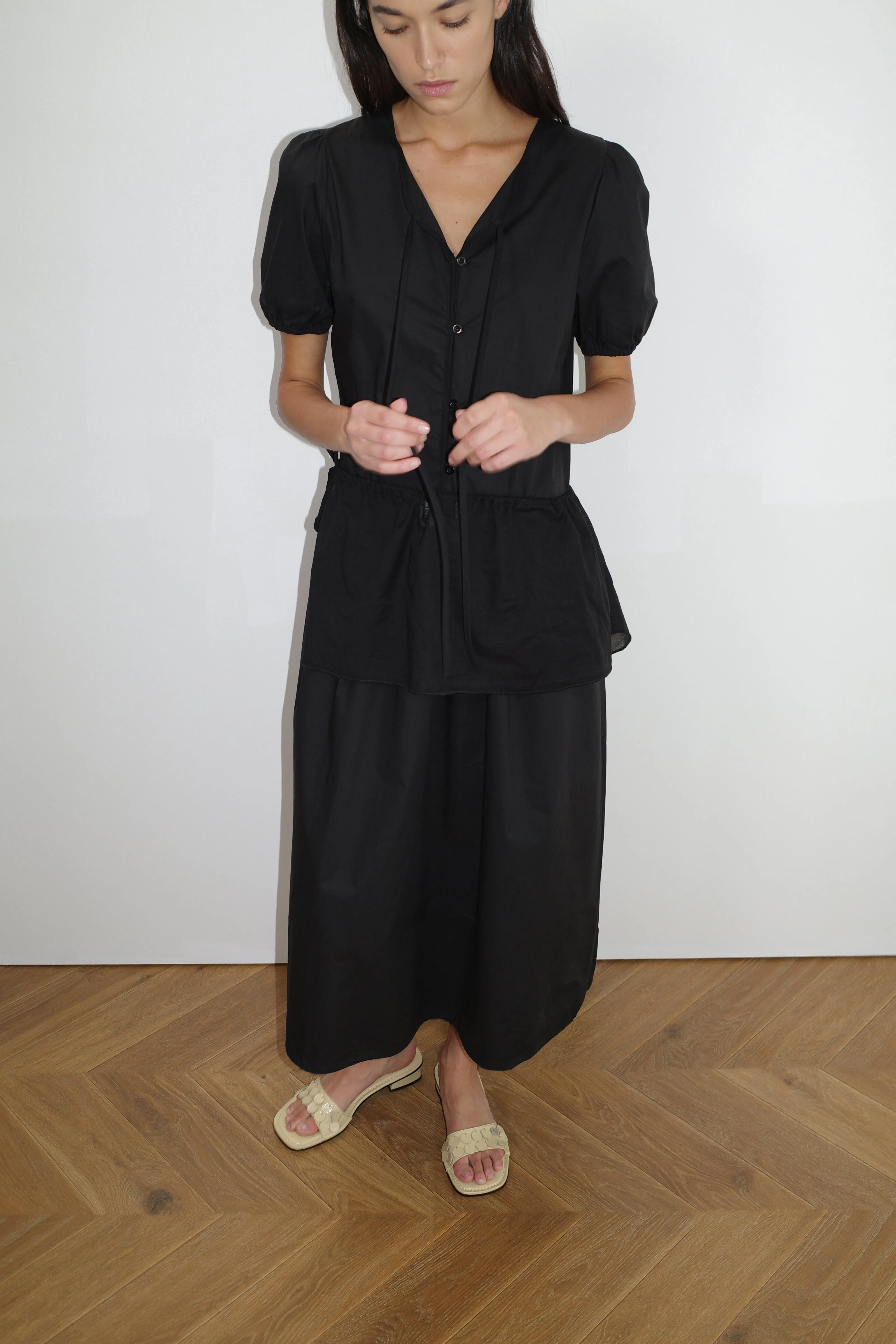 Draw Hem Dress - Black sold by Deiji Studios product image thumbnail 5