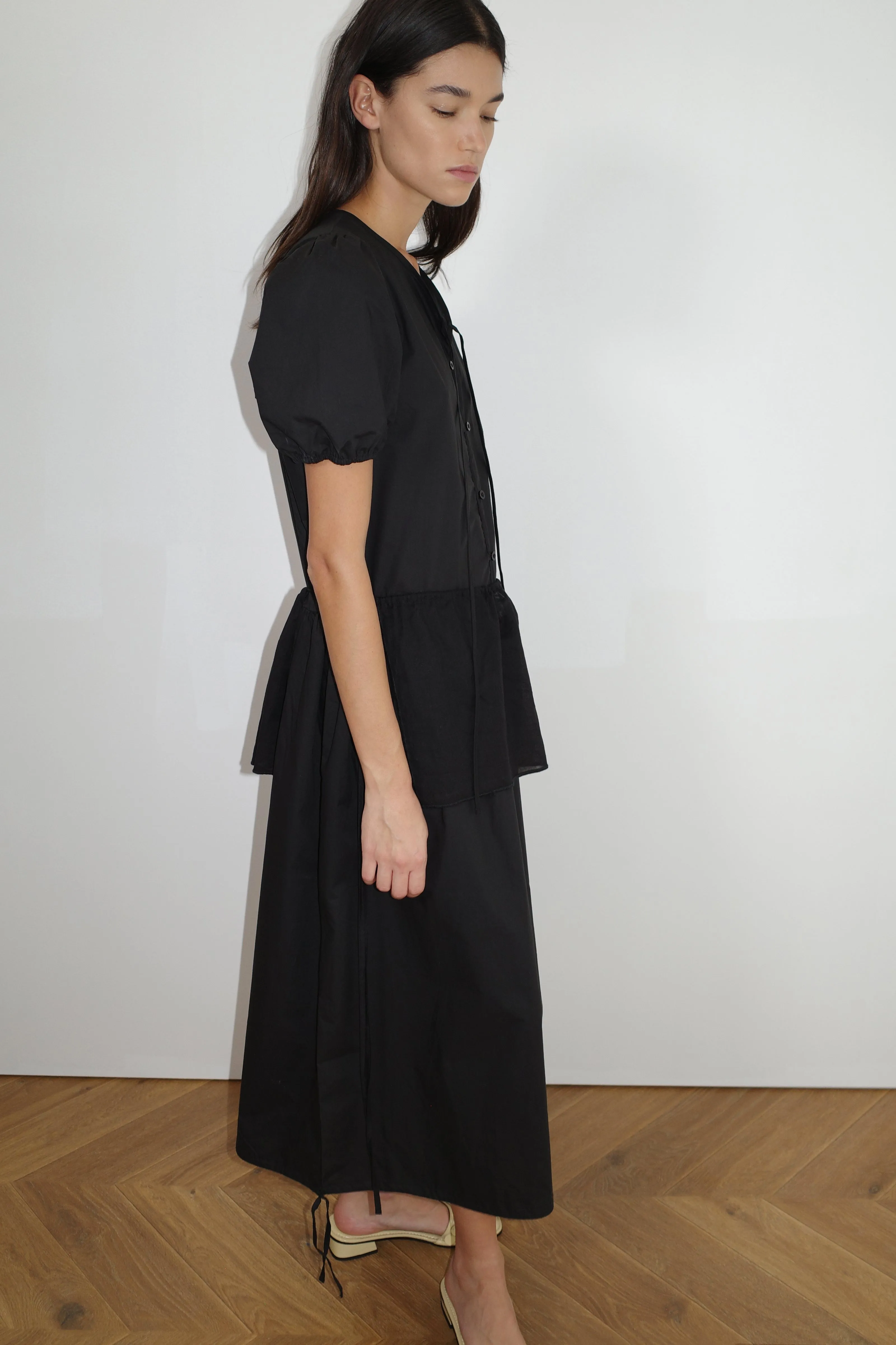 Draw Hem Dress - Black sold by Deiji Studios product image thumbnail 3