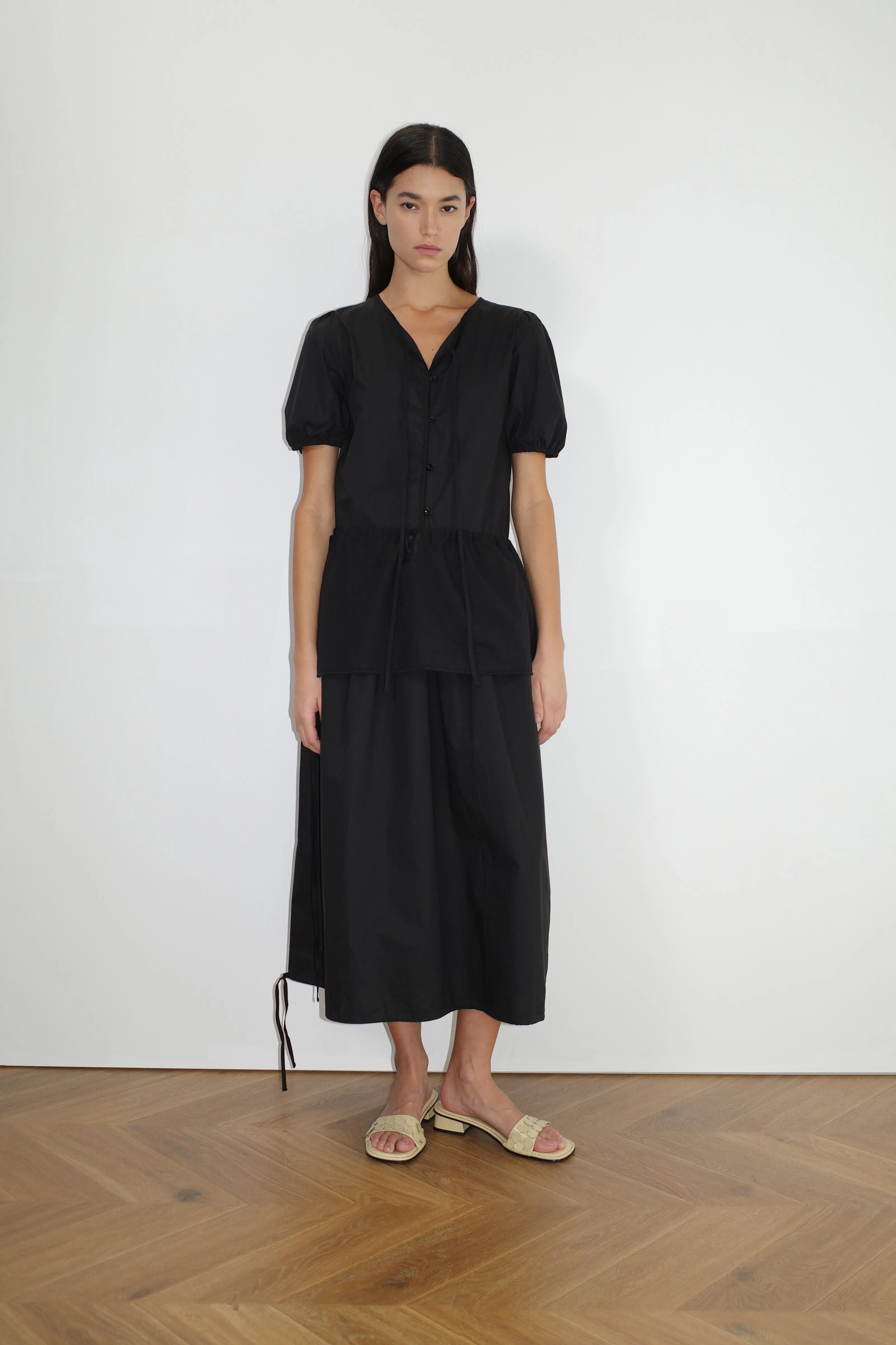 Draw Hem Dress - Black sold by Deiji Studios product image thumbnail 4