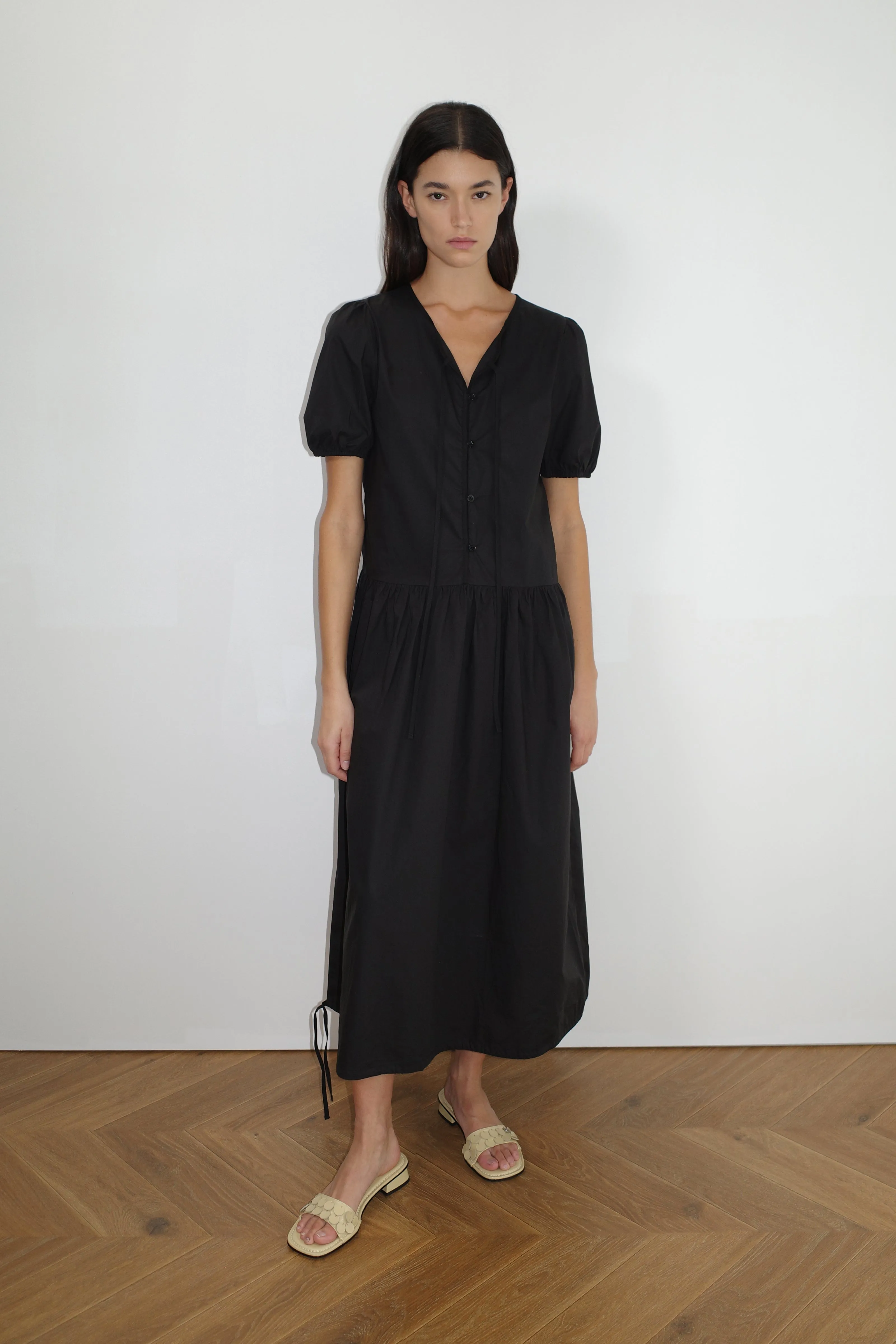 Draw Hem Dress - Black sold by Deiji Studios