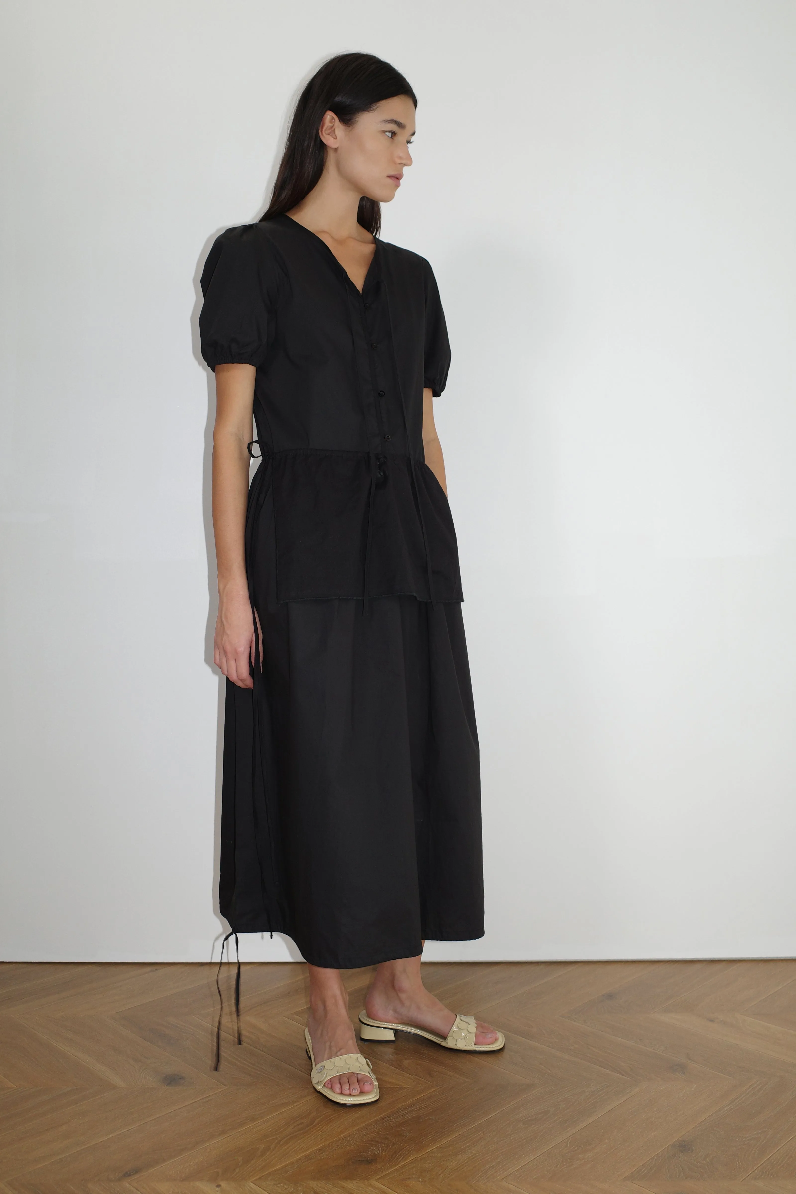 Draw Hem Dress - Black sold by Deiji Studios product image thumbnail 2