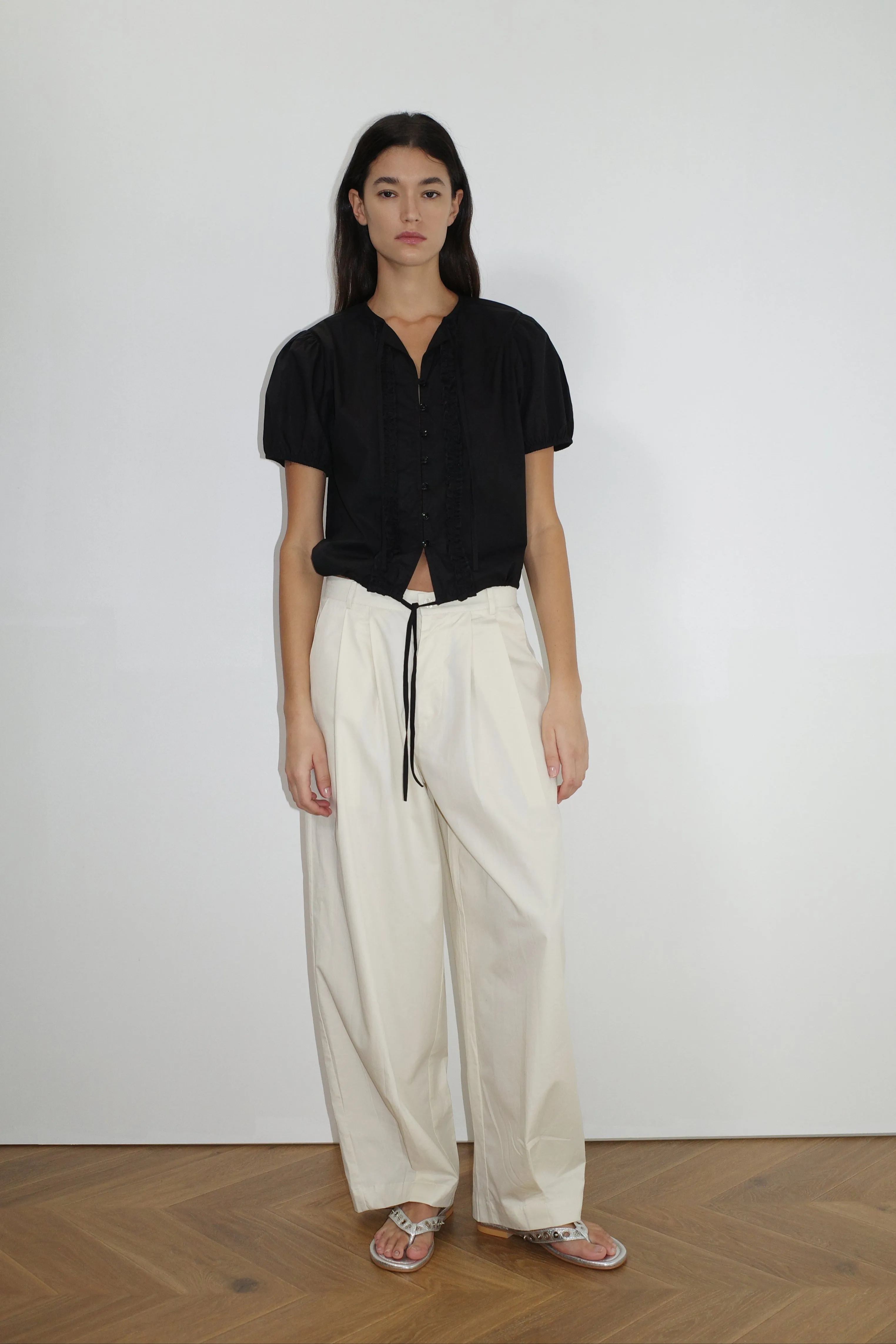 Double Frill Top - Black sold by Deiji Studios product image thumbnail 2