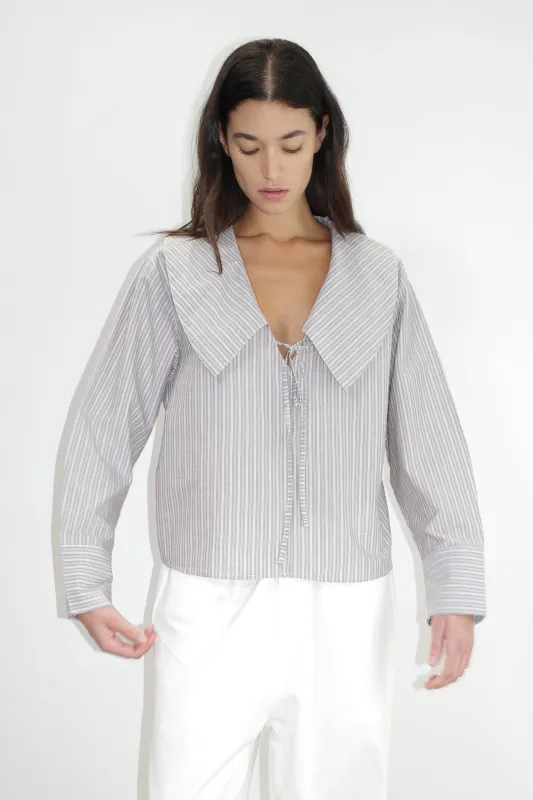 トップス deiji studios stripe shirts Oversized Collared Shirt - Dream Stripe | Parallel