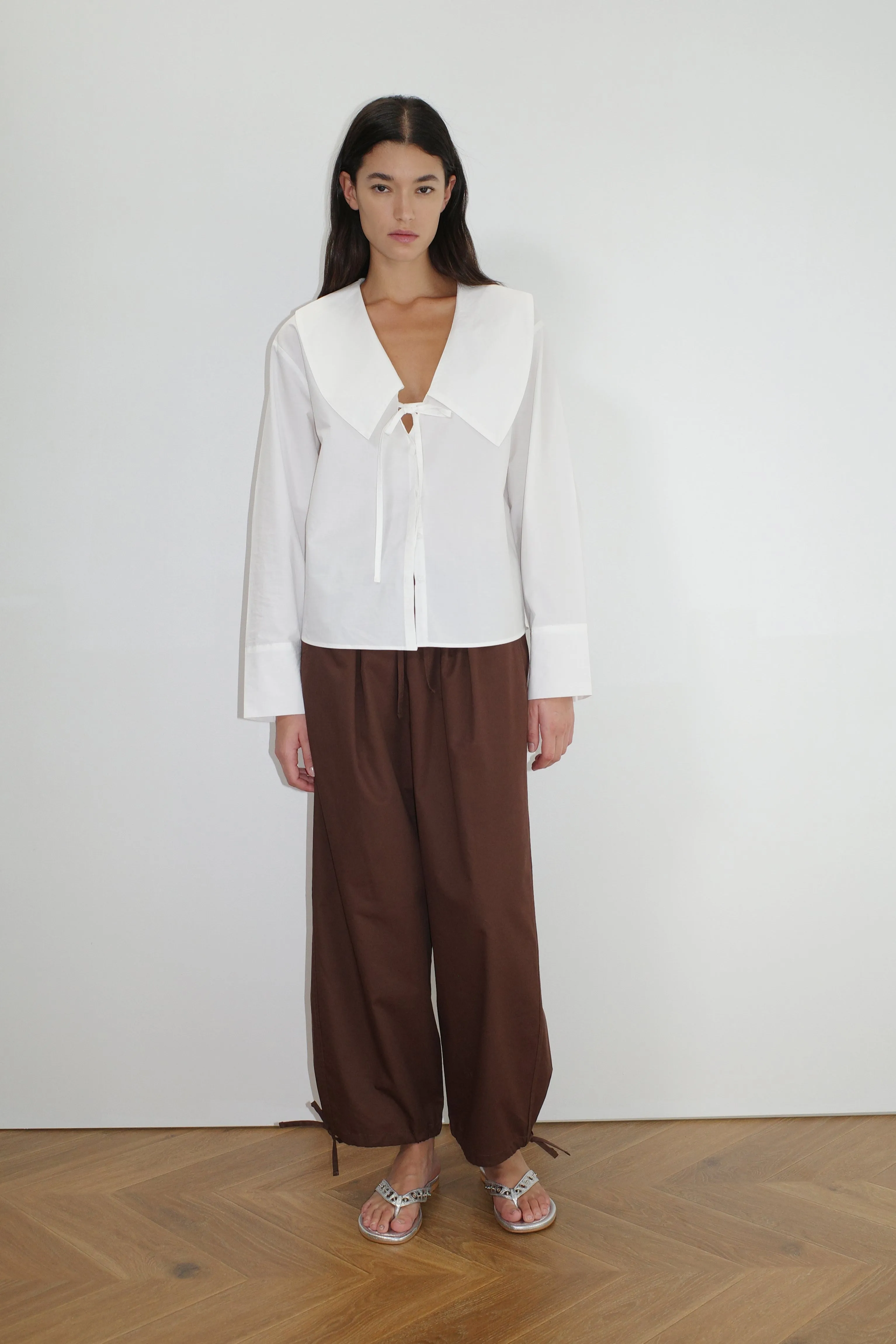 Collared Tie Shirt - White sold by Deiji Studios product image thumbnail 4