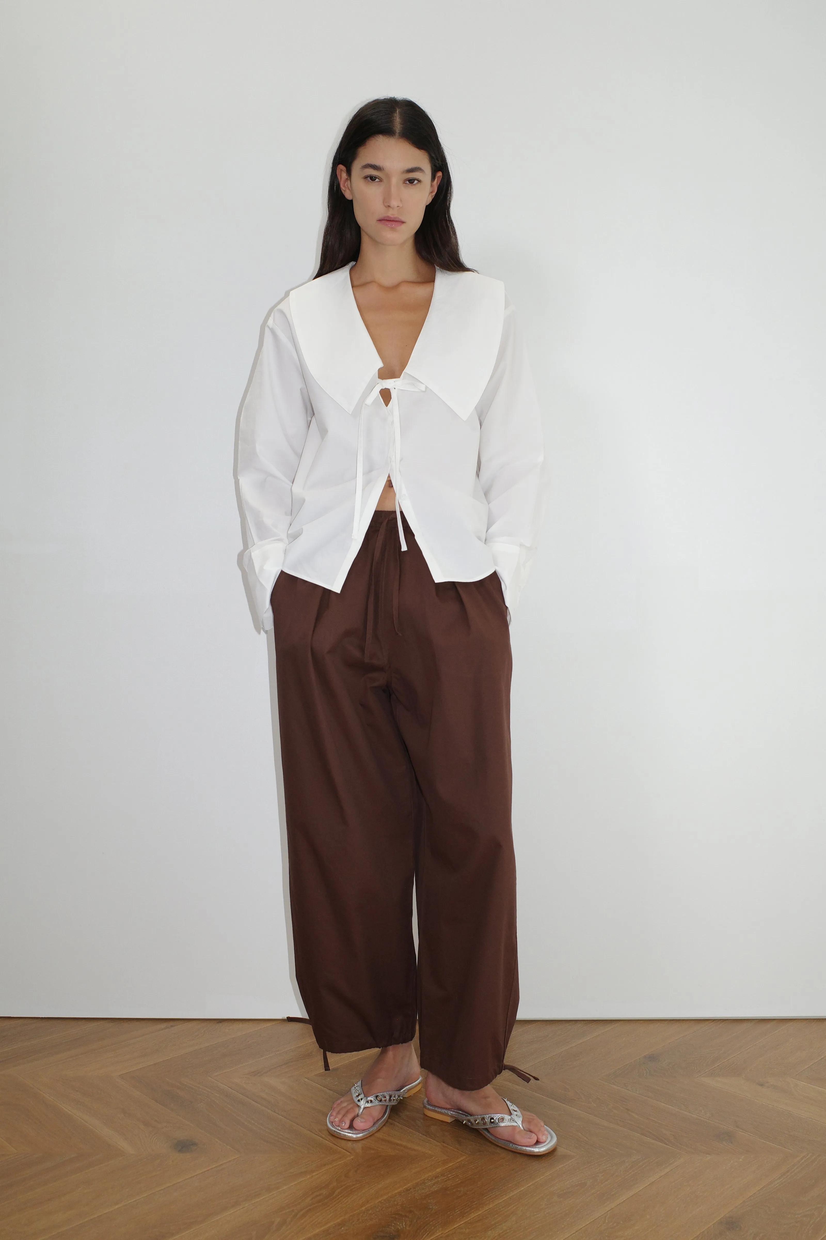 Collared Tie Shirt - White sold by Deiji Studios product image thumbnail 2