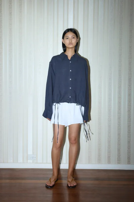 Side Tie Short - White sold by Deiji Studios