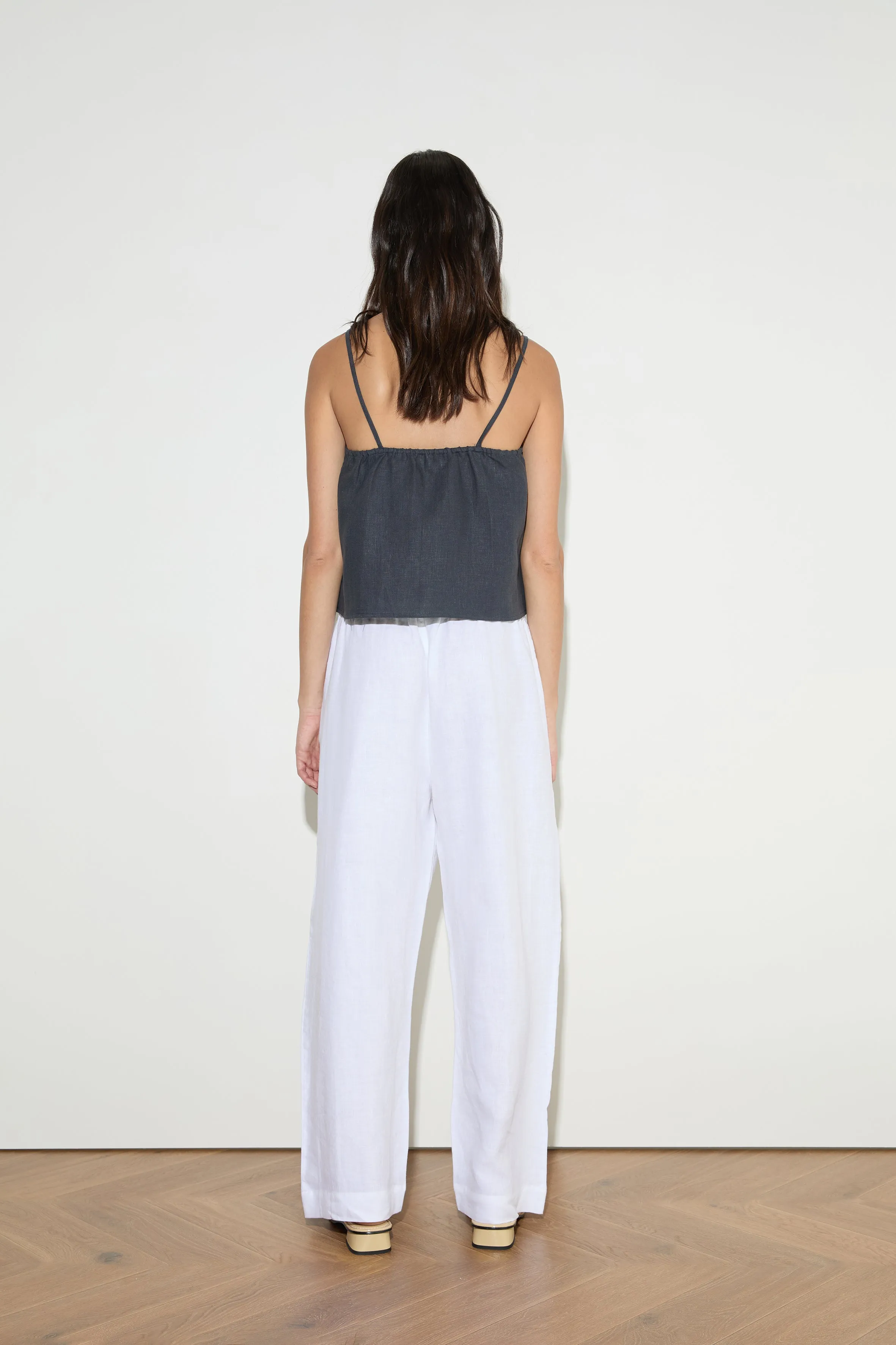 Linen Square Pocket Pant - White sold by Deiji Studios product image thumbnail 5