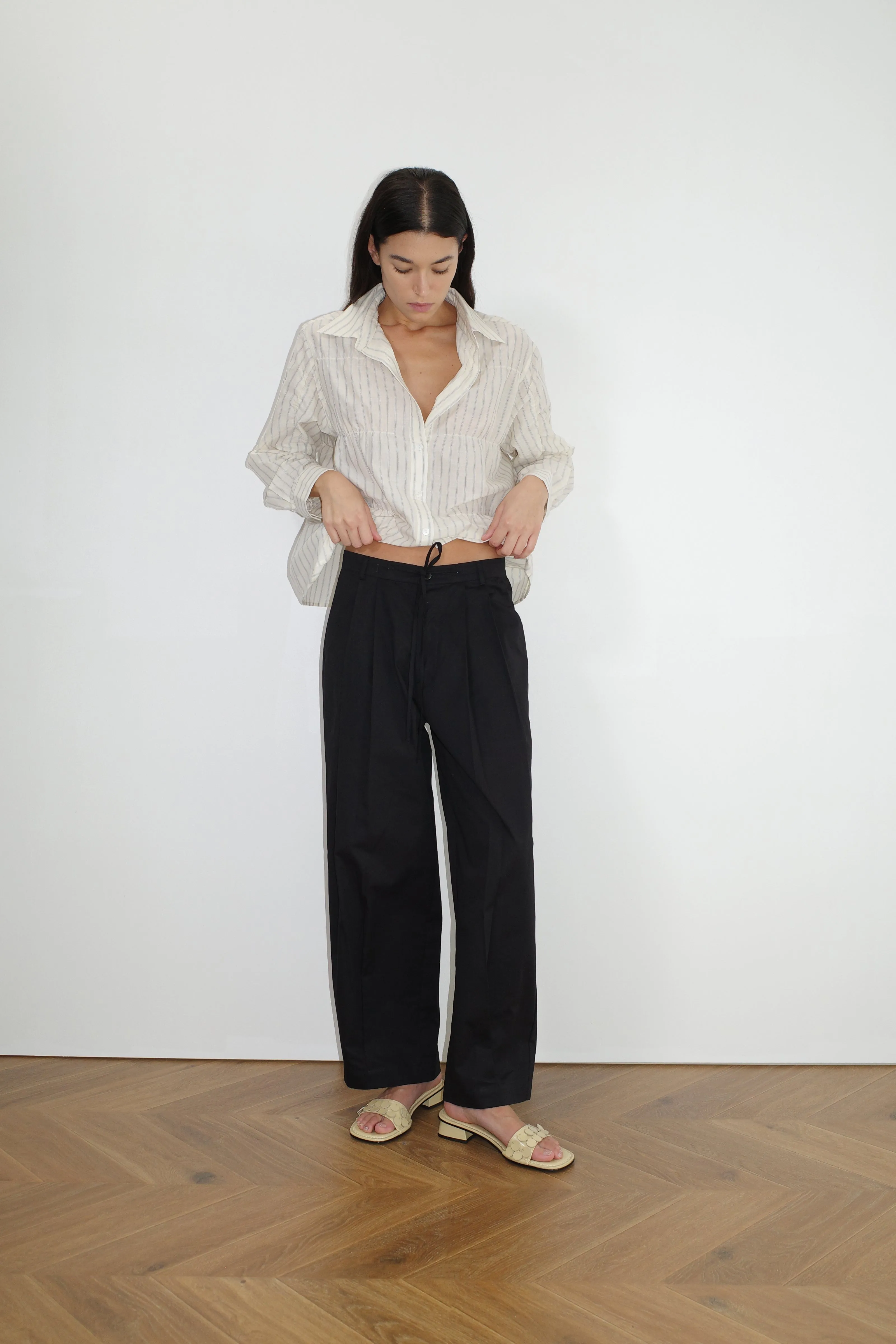 Gathered Shirt - Raquette Stripe sold by Deiji Studios product image thumbnail 3