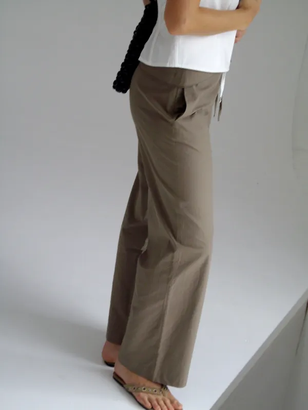 Belted Pant - Clay sold by Deiji Studios