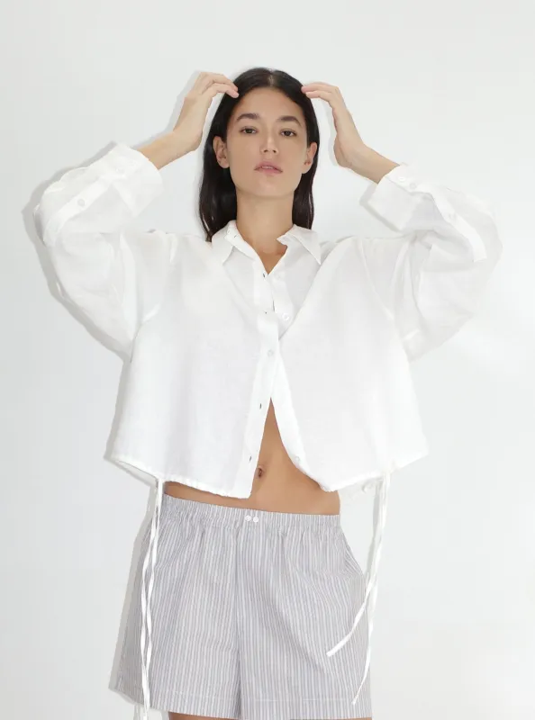 Hem Shirt - White sold by Deiji Studios