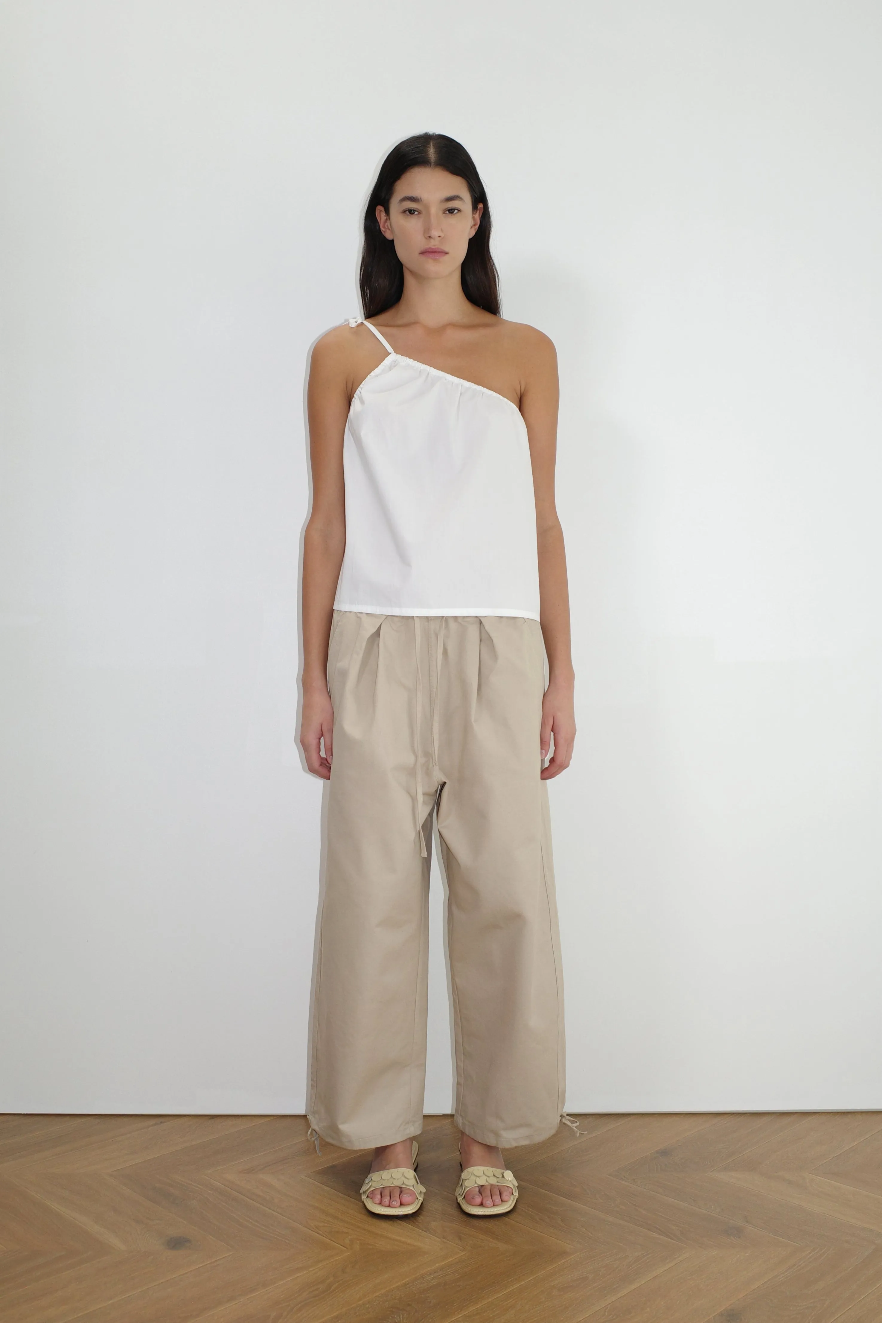 Ruched Strap Top - White sold by Deiji Studios product image thumbnail 2