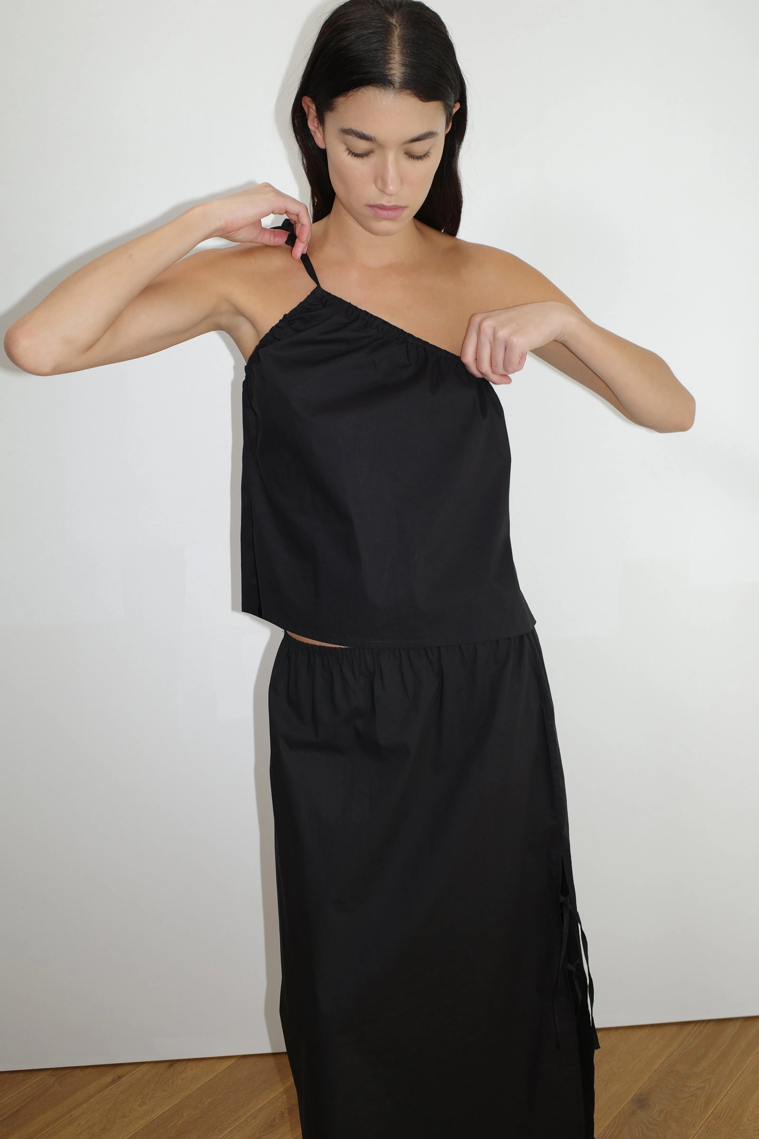 Ruched Strap Top - Black sold by Deiji Studios product image thumbnail 2