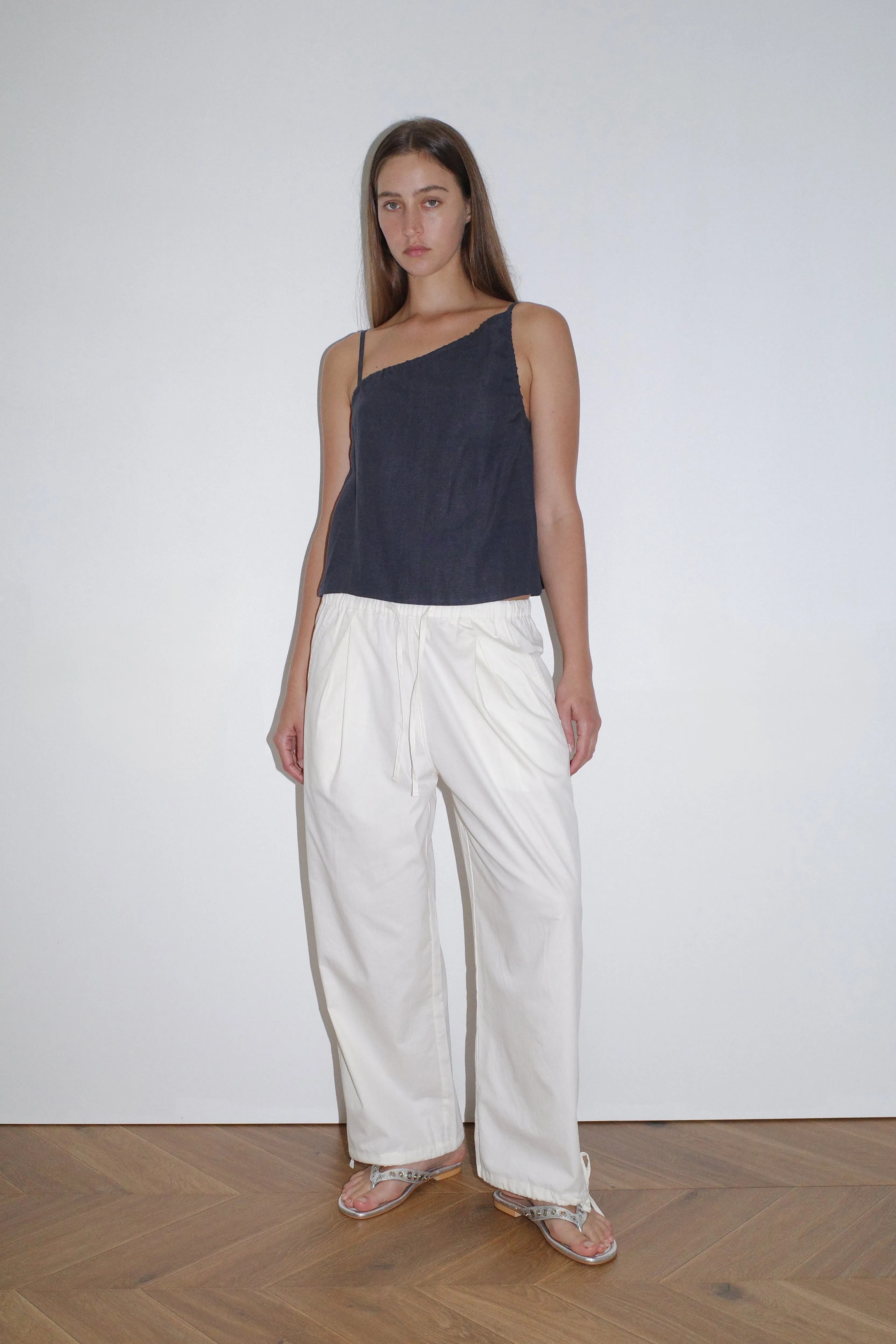 Tie Hem Pant - White sold by Deiji Studios product image thumbnail 4