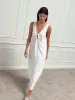 Keyhole Dress - White sold by Deiji Studios