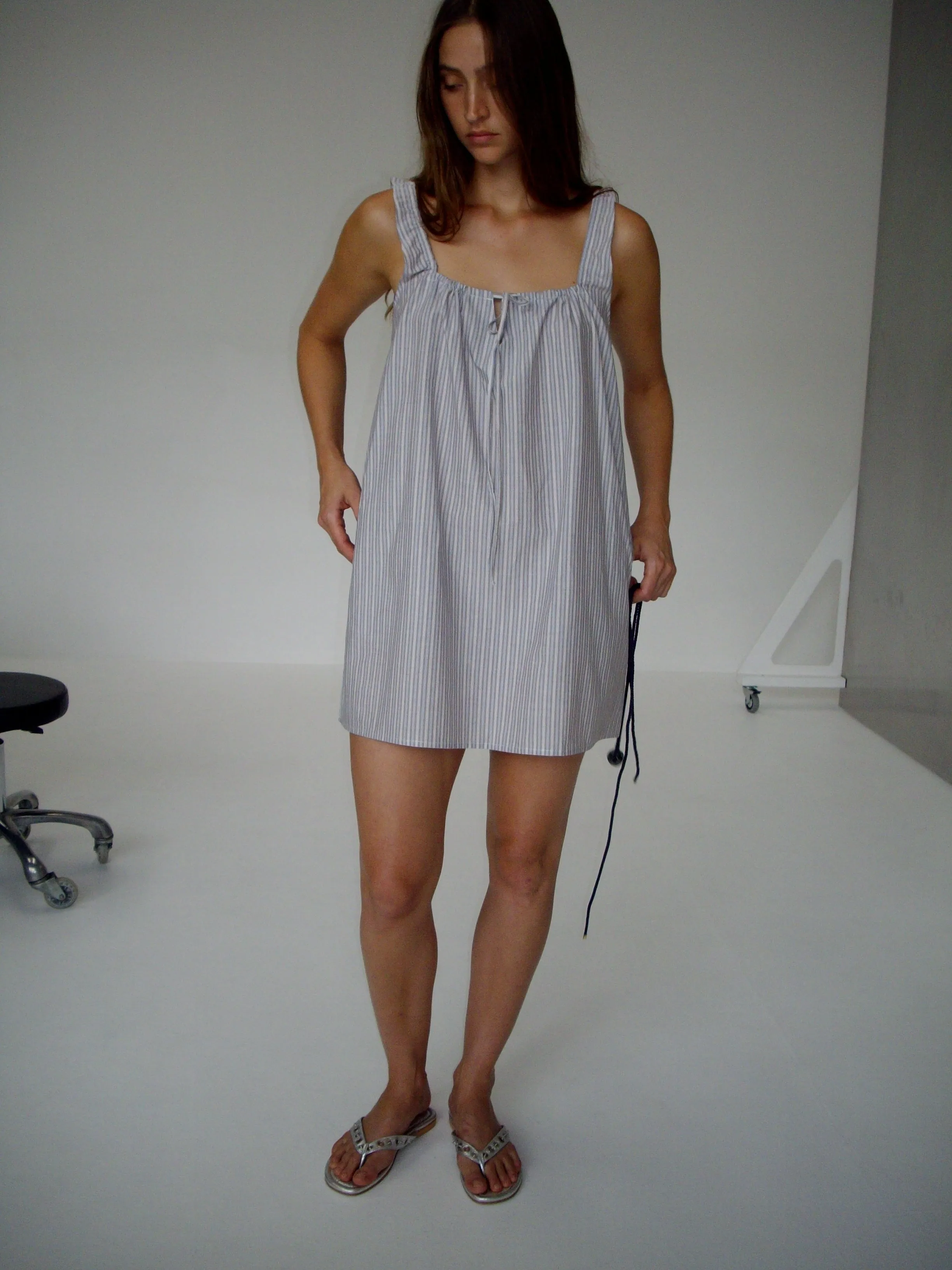 The Bow Dress - Seas Stripe sold by Deiji Studios product image thumbnail 5