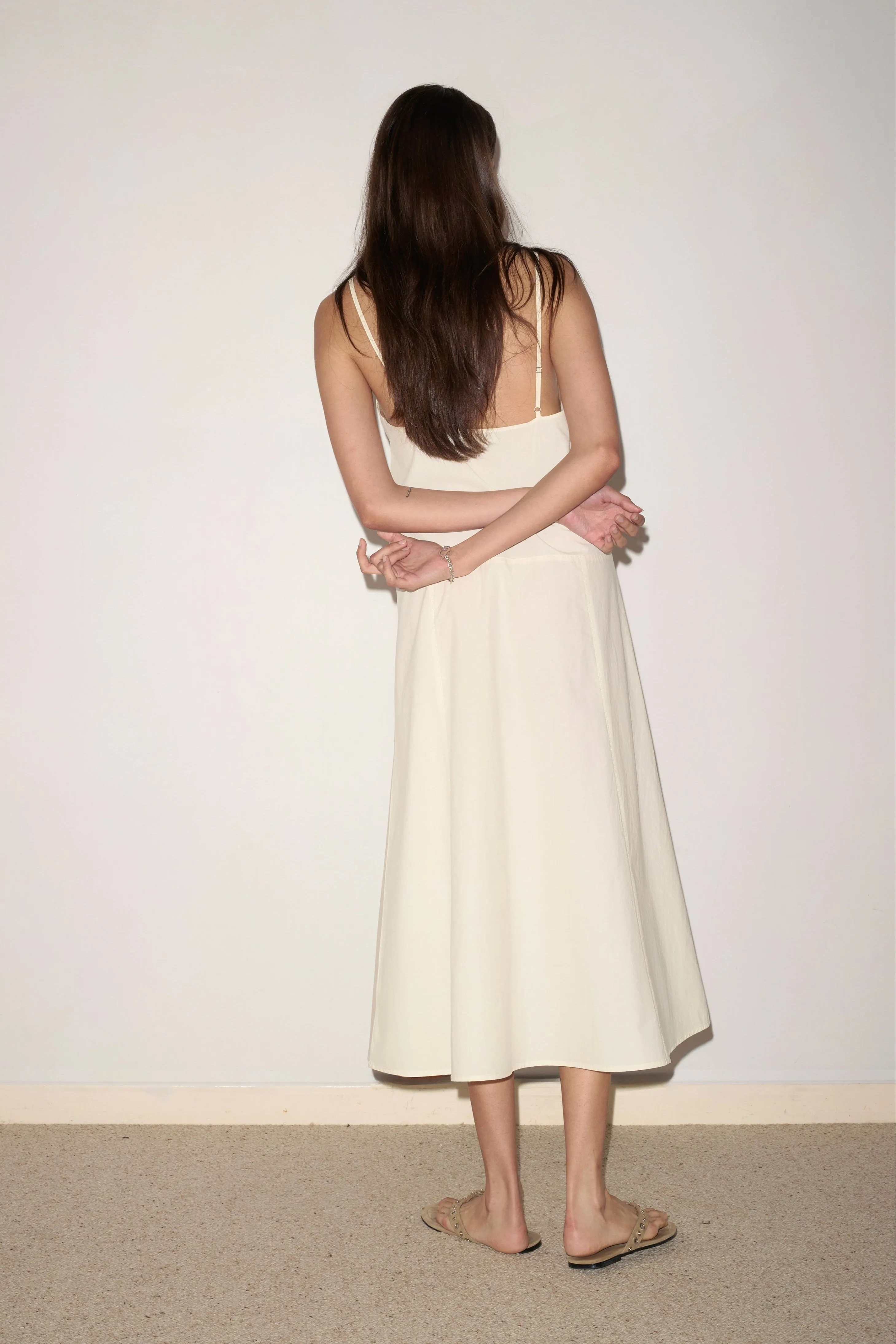 Double Seam Dress - Butter White sold by Deiji Studios product image thumbnail 3