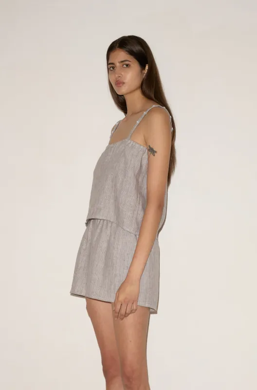 Button Linen Set - Haze Blue made by Deiji Studios