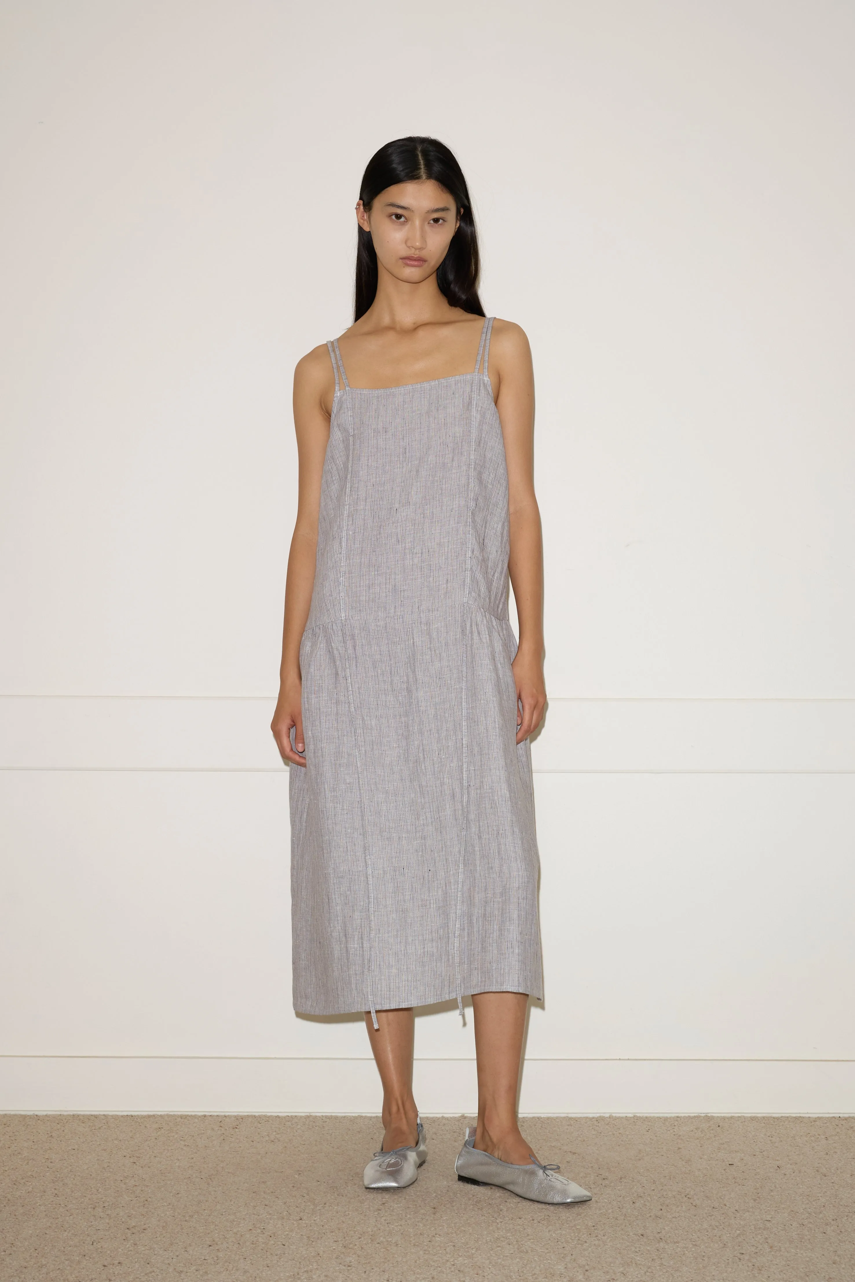 Linen Strap Dress - Haze Blue sold by Deiji Studios product image thumbnail 2