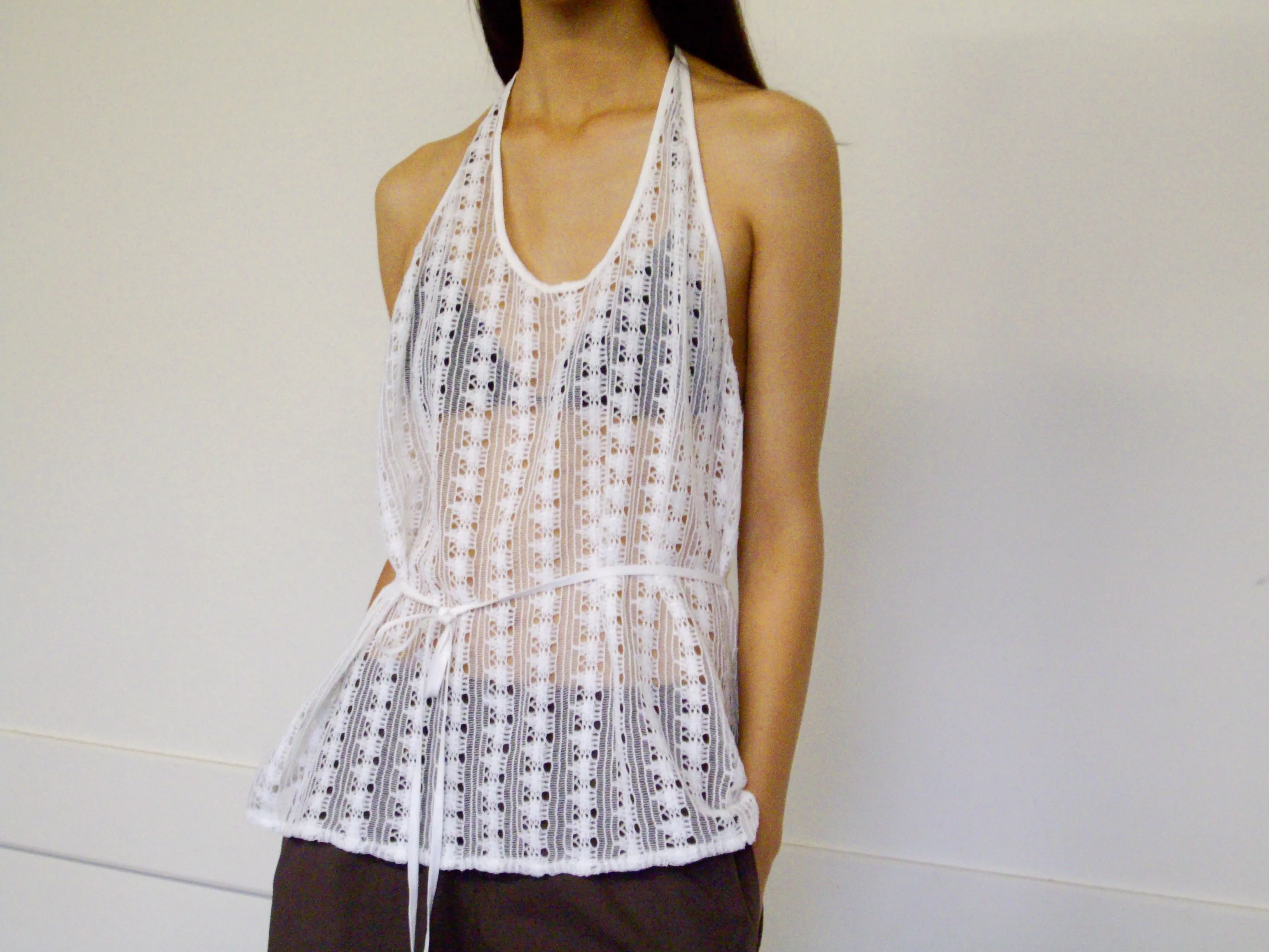 Thread Wrap Top - Off White sold by Deiji Studios product image thumbnail 4