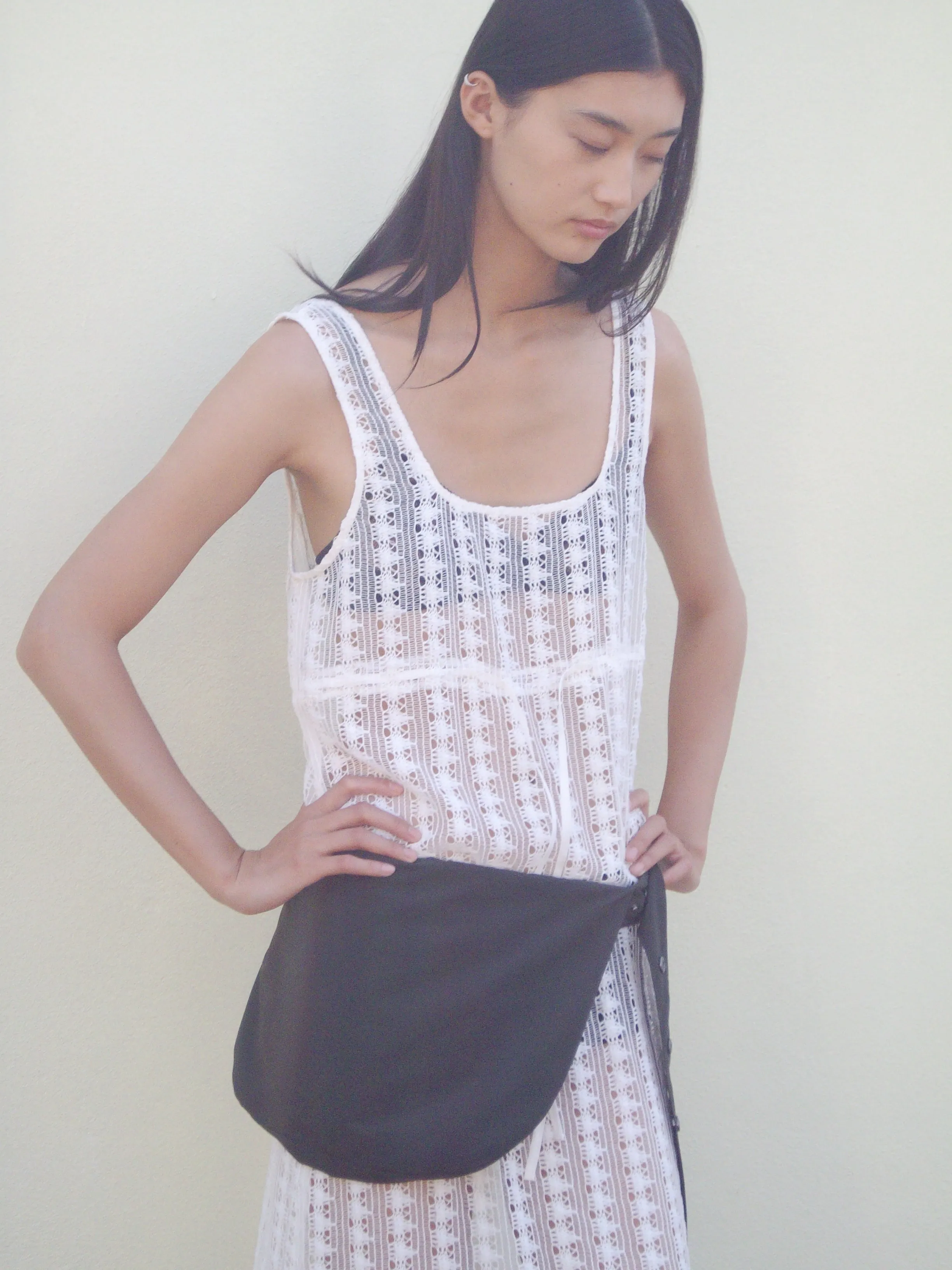 Press Stud Saddle Bag - Dark Chocolate sold by Deiji Studios product image thumbnail 5