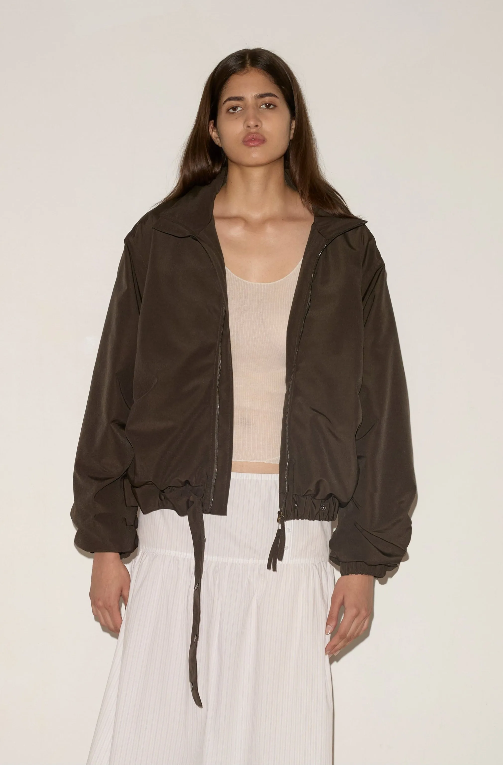 Press Stud Jacket - Dark Chocolate sold by Deiji Studios