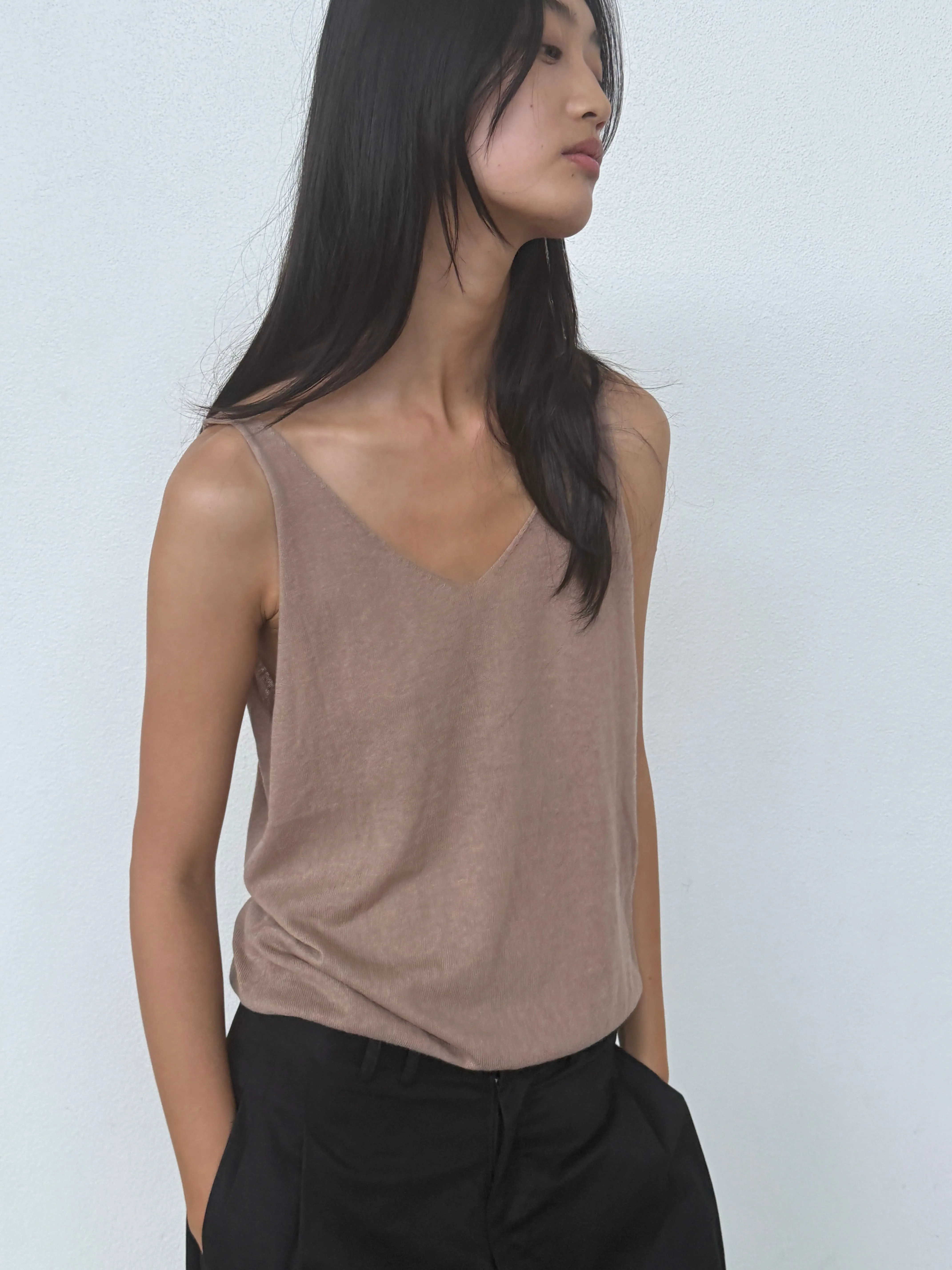 Rolled Knit Top - Light Brown sold by Deiji Studios product image thumbnail 4