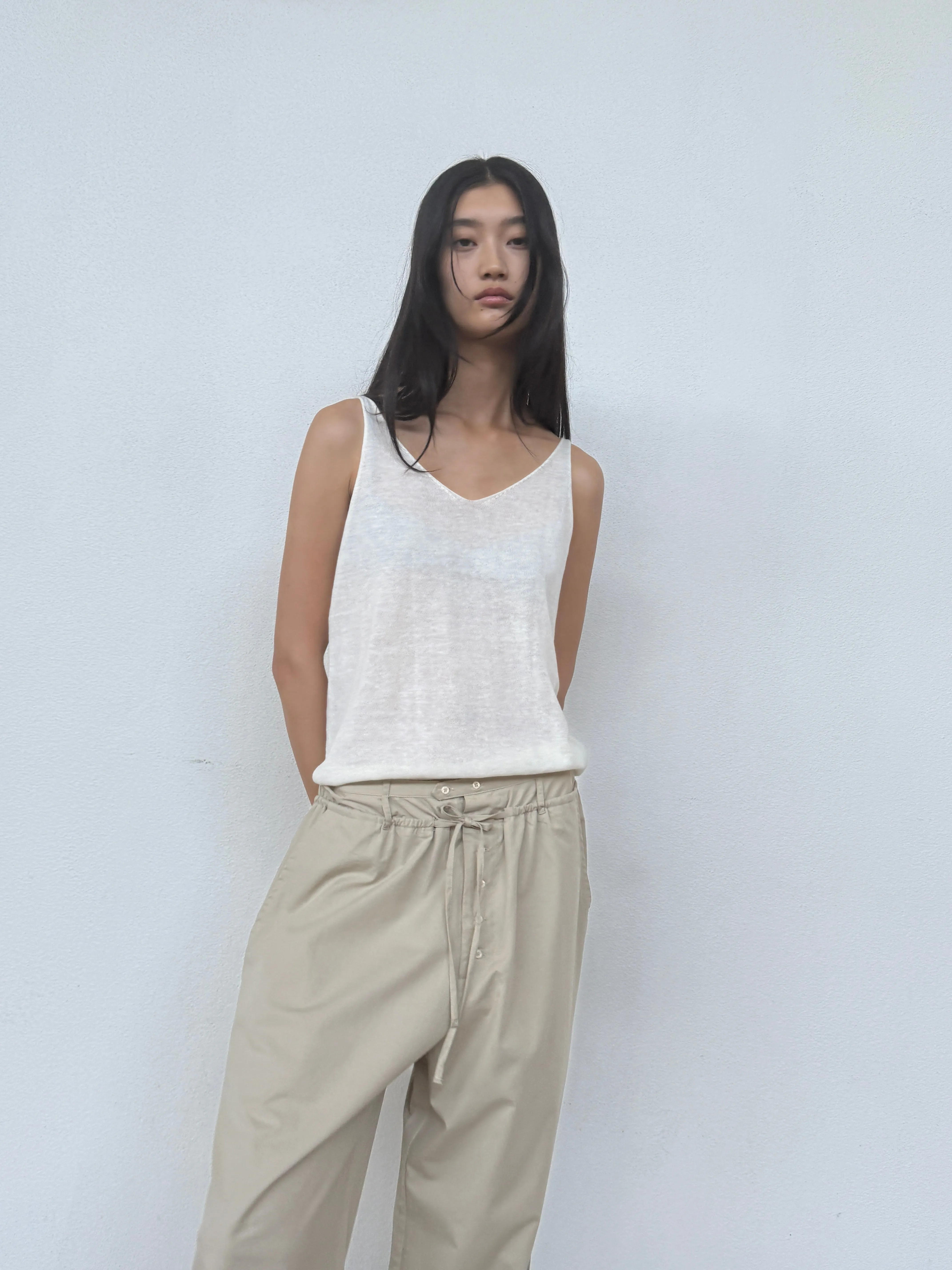 Rolled Knit Top - Off White sold by Deiji Studios product image thumbnail 5
