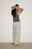 Ease Trouser - Pistachio Stripe sold by Deiji Studios