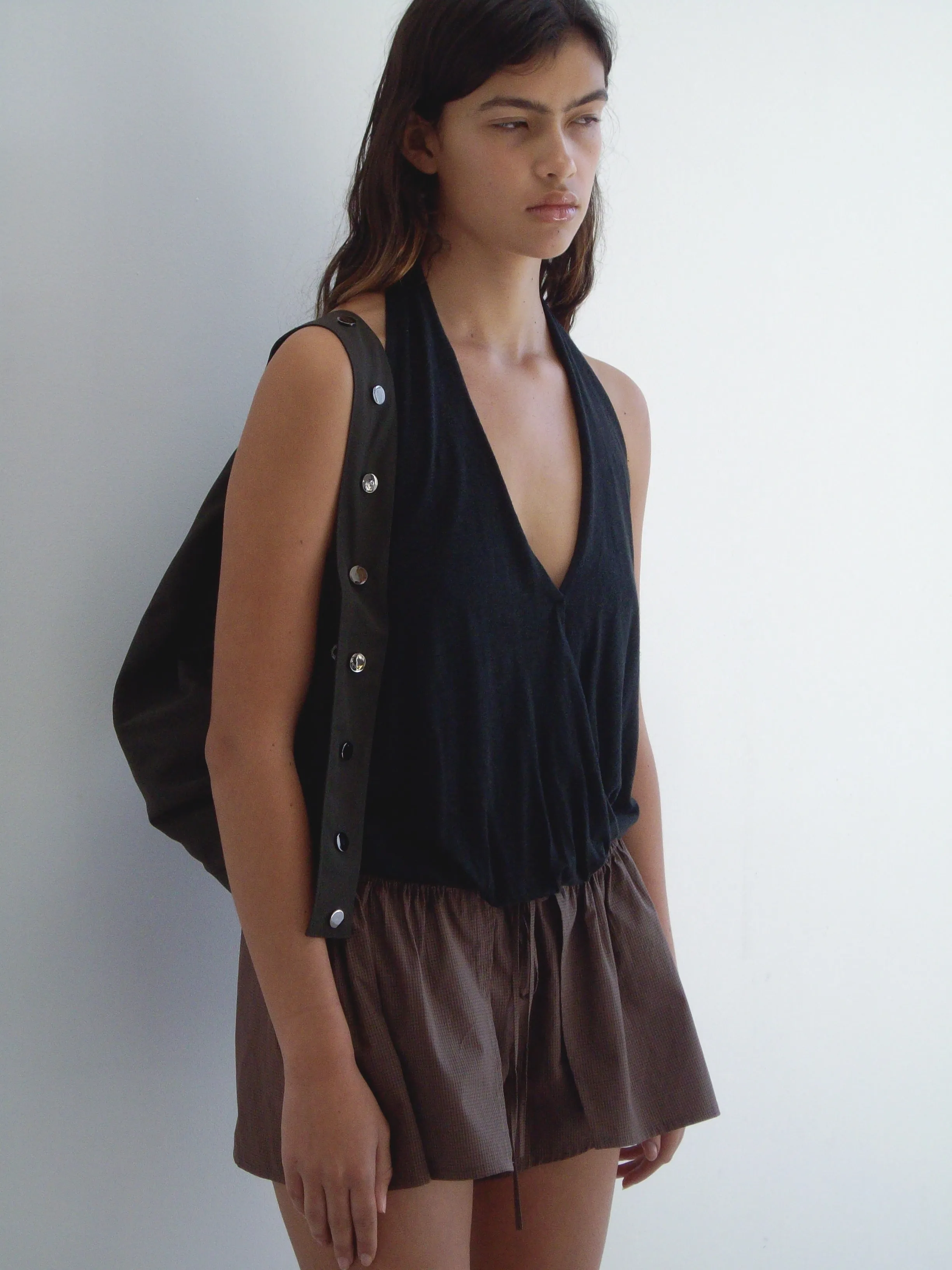 Skort - Carob Check sold by Deiji Studios