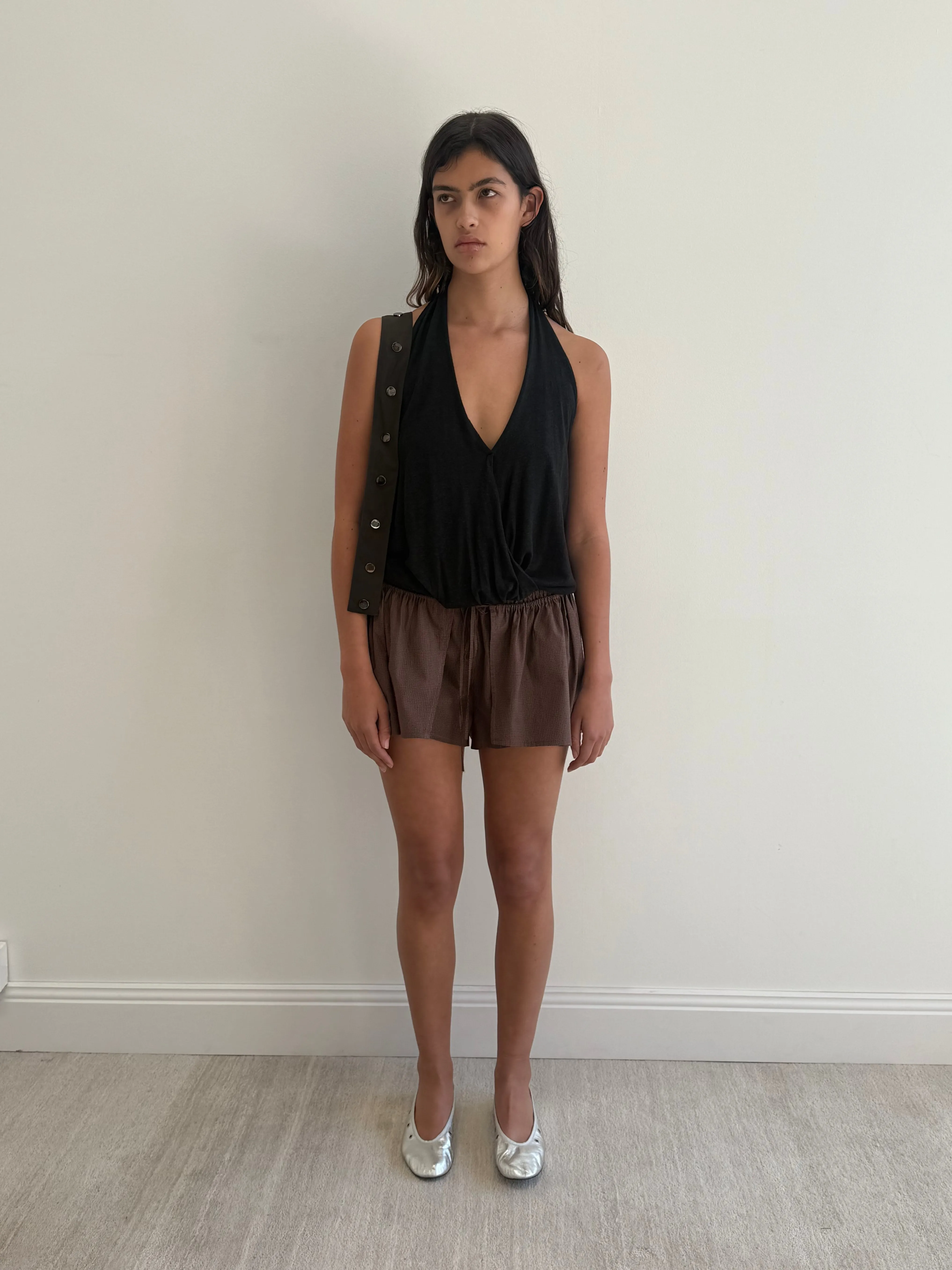 Skort - Carob Check sold by Deiji Studios product image thumbnail 4