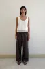 Ease Trouser - Chocolate sold by Deiji Studios