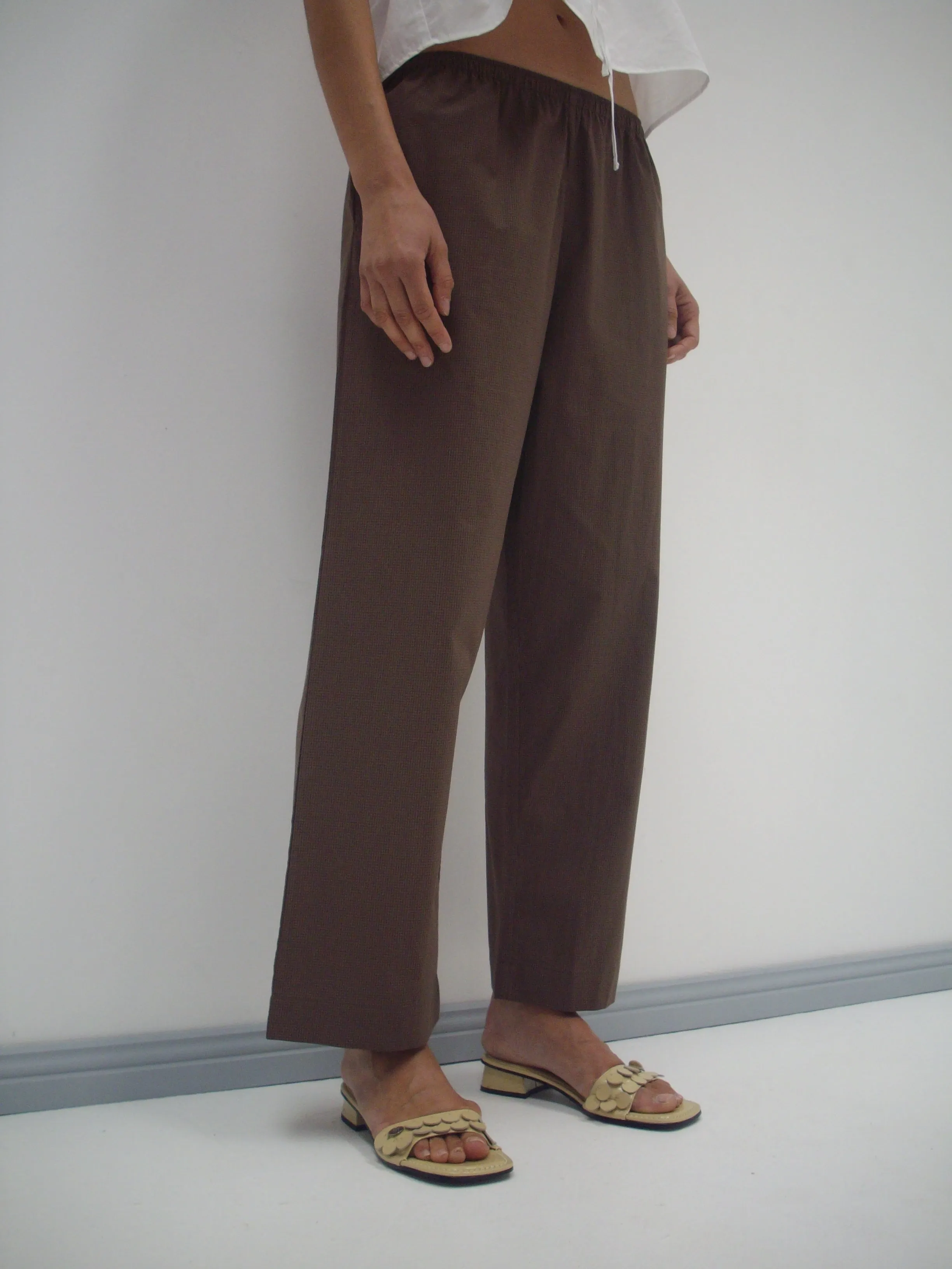Ease Trouser - Carob Check sold by Deiji Studios product image thumbnail 3