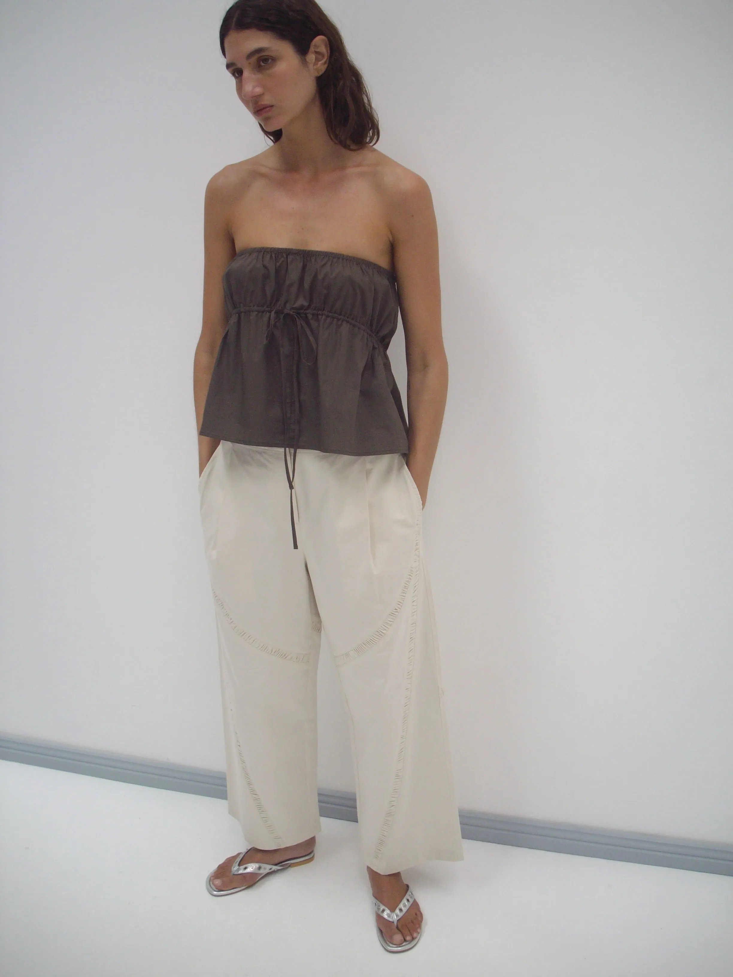 Strapless Cotton Top - Chocolate sold by Deiji Studios product image thumbnail 3