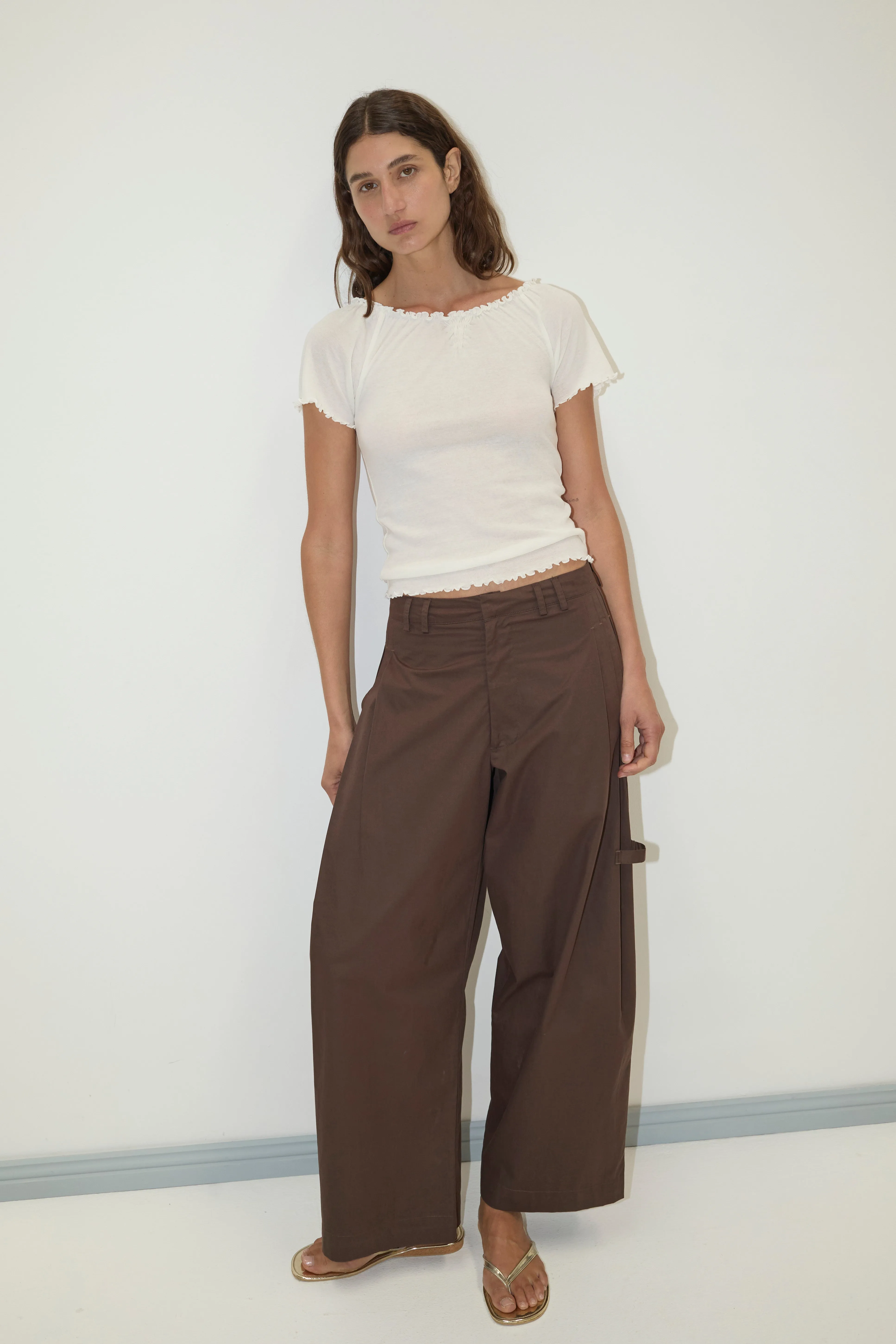 Tab Pant - Dark Brown sold by Deiji Studios
