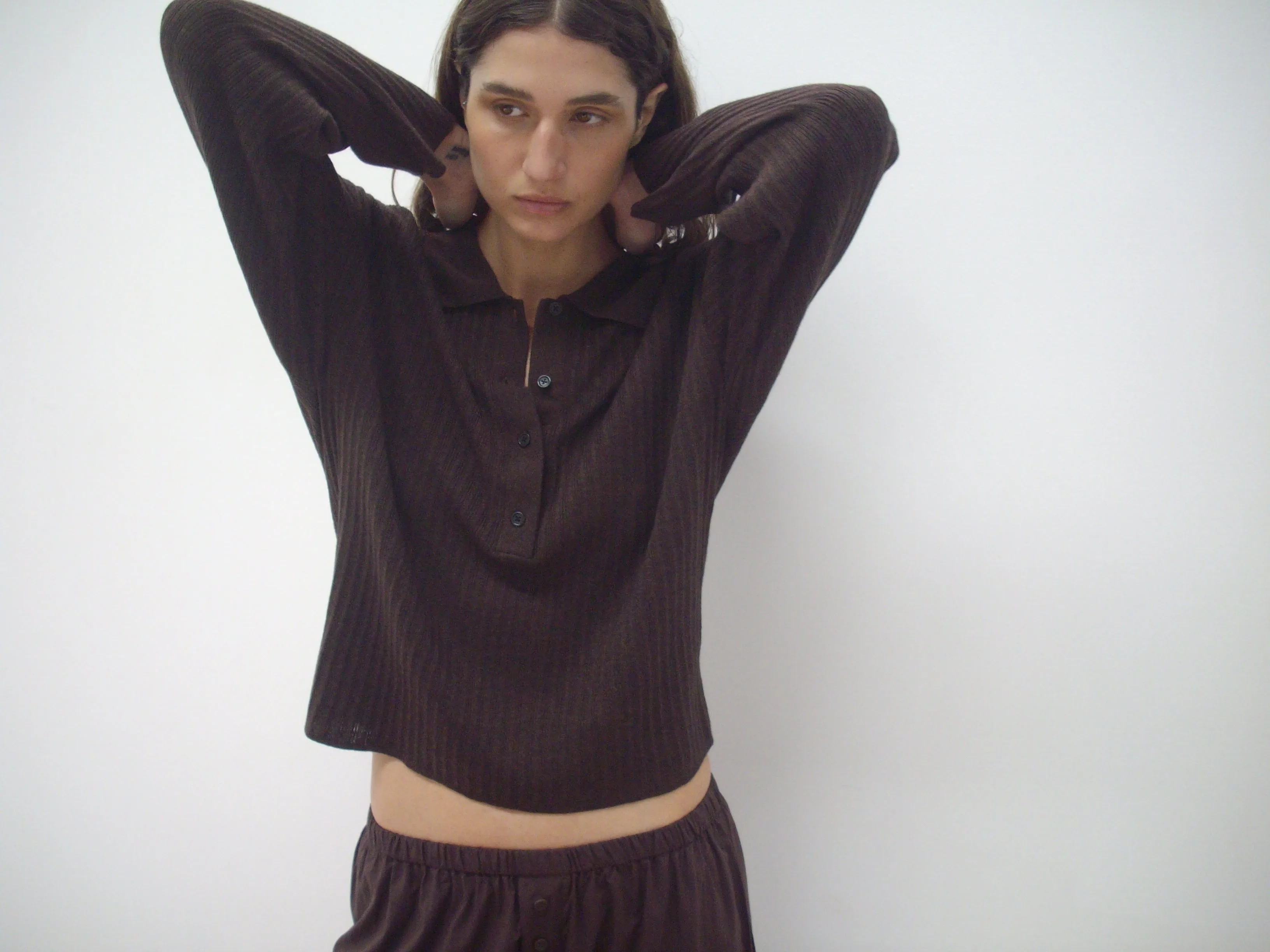 Polo Knit - Dark Almond sold by Deiji Studios product image thumbnail 3