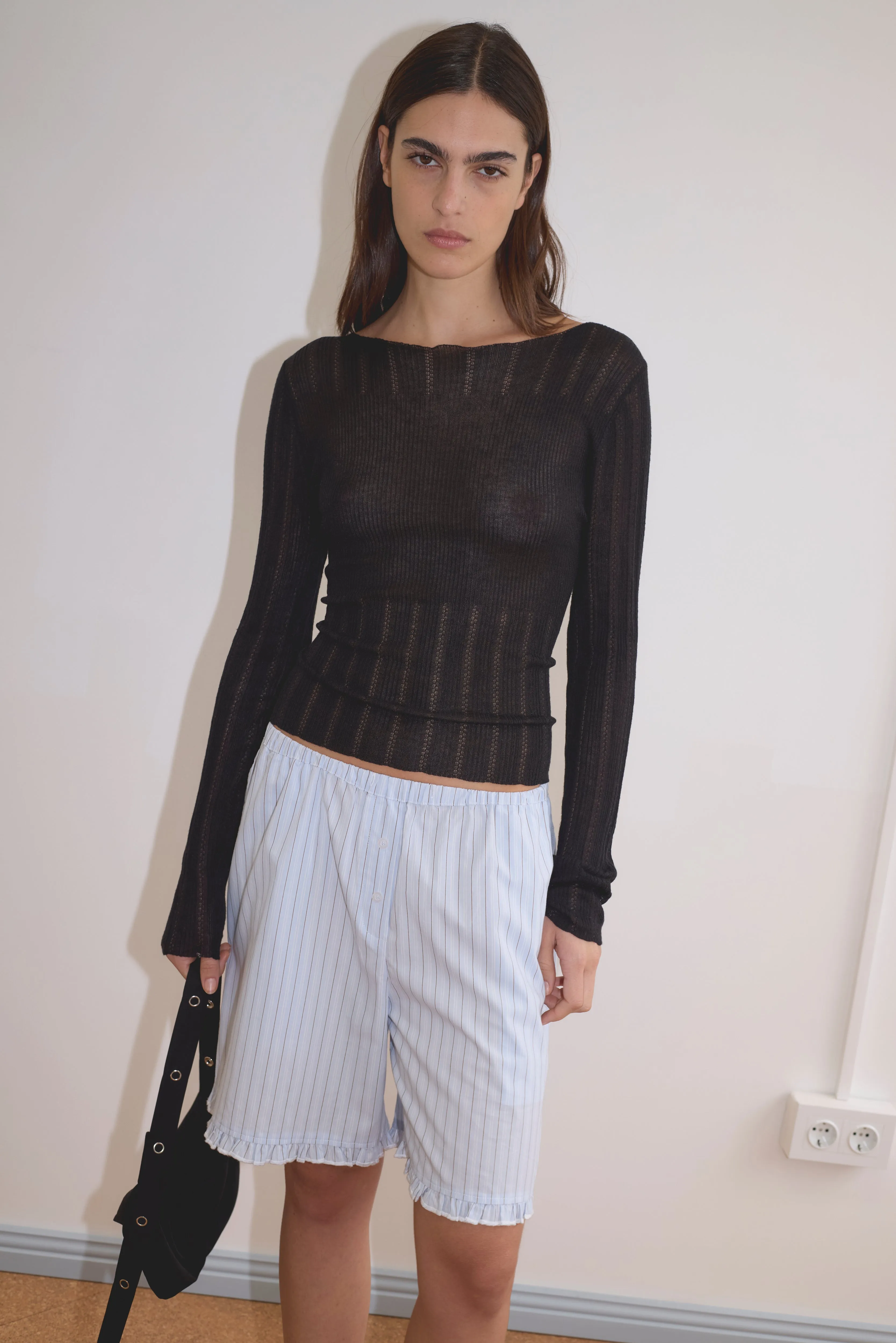 Open Work Longsleeve - Black sold by Deiji Studios product image thumbnail 2