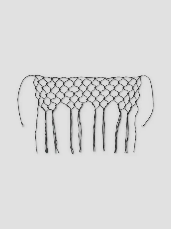 Macrame Belt - Black sold by Deiji Studios