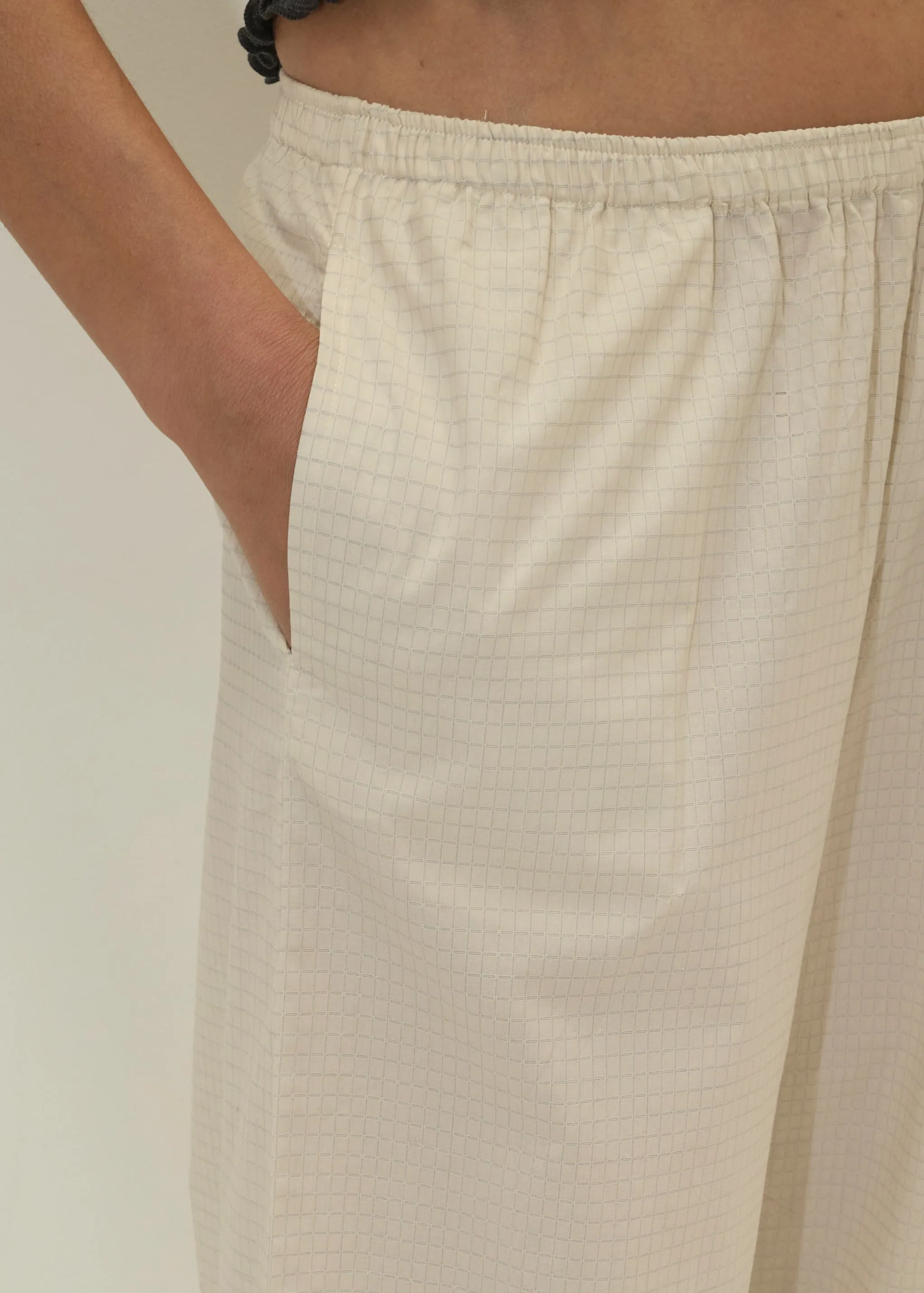 Ease Trouser - Bone Check sold by Deiji Studios