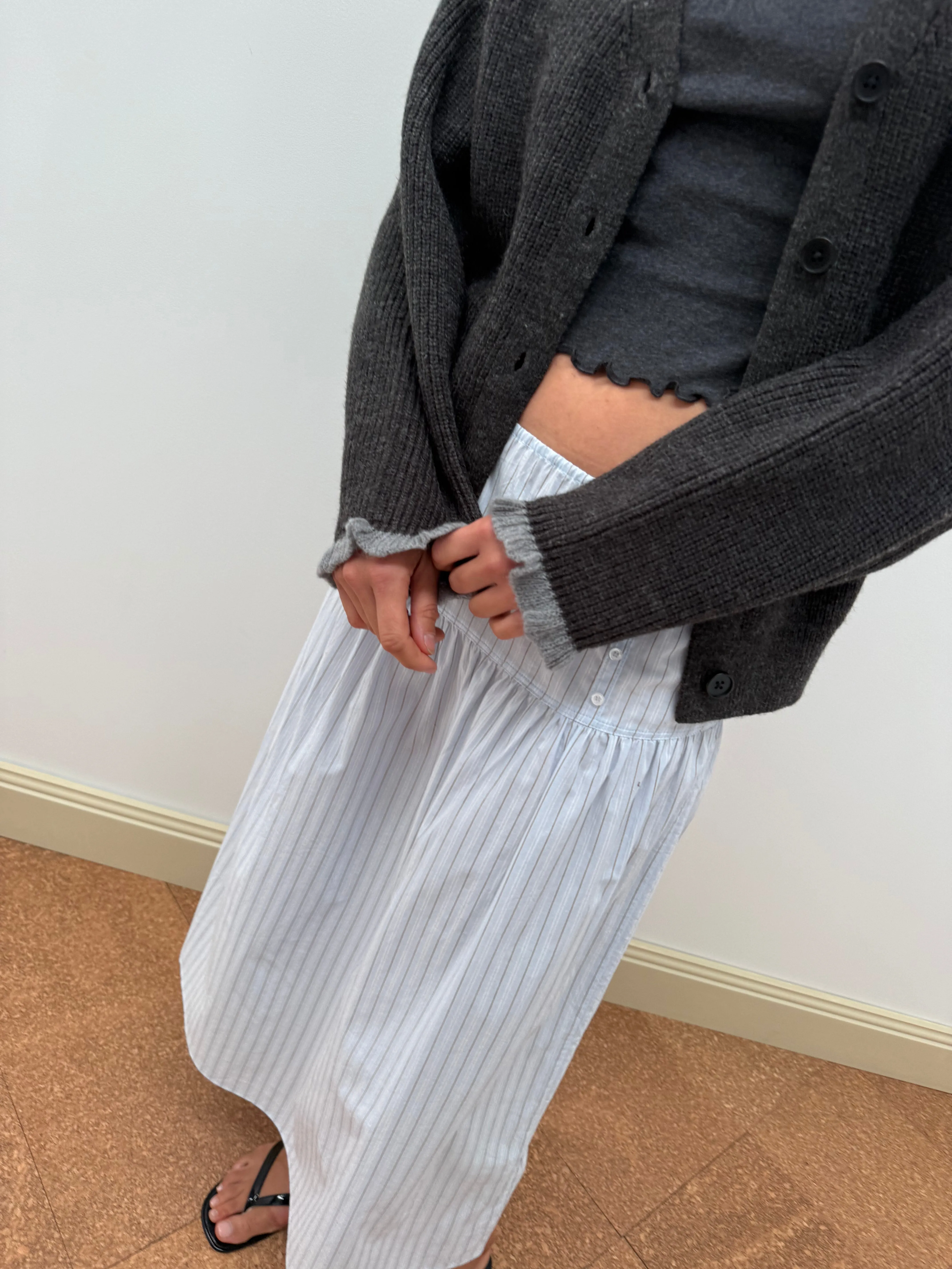 Button Skirt - Mineral Stripe sold by Deiji Studios product image thumbnail 3