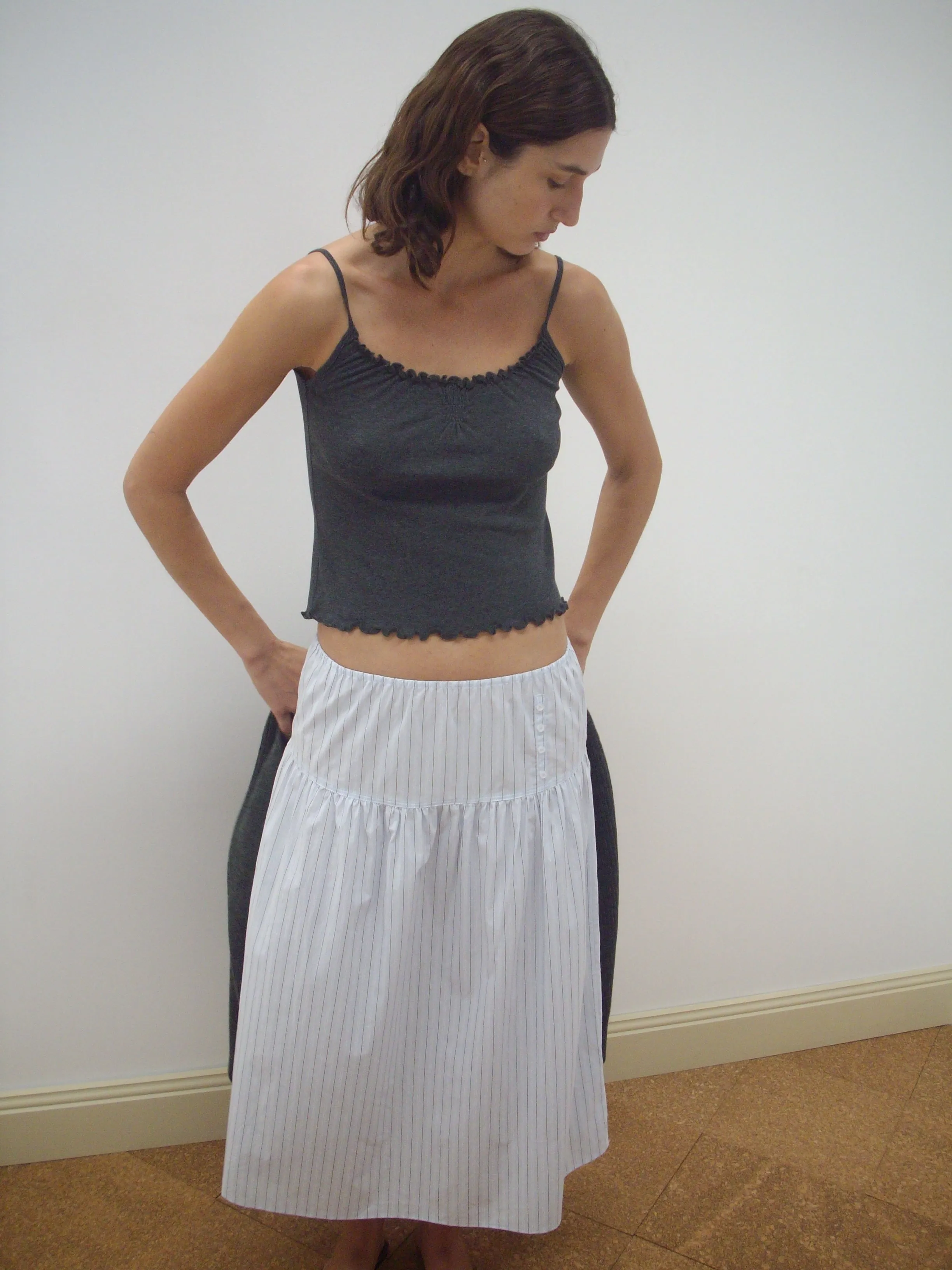 Button Skirt - Mineral Stripe sold by Deiji Studios product image thumbnail 2