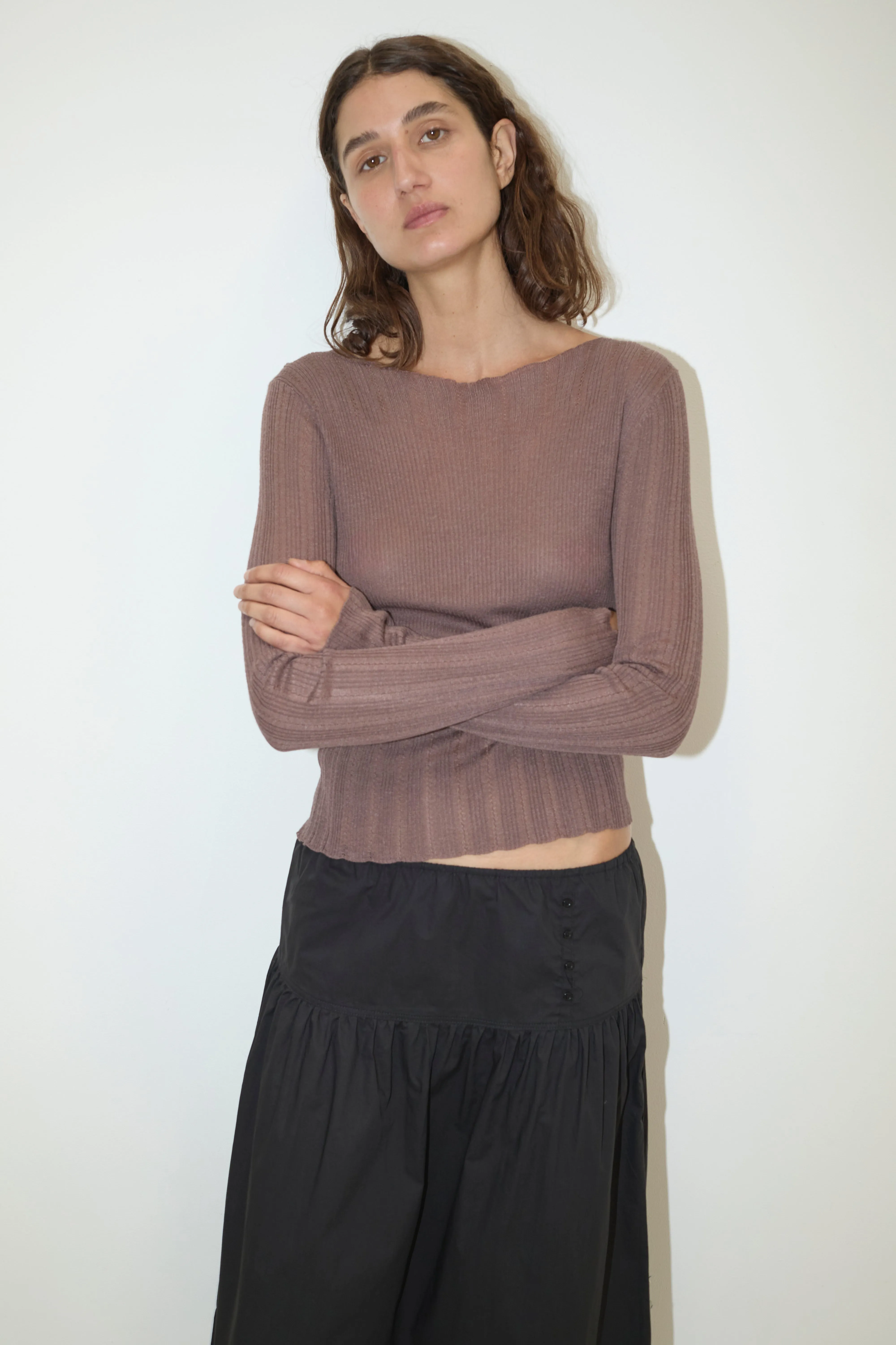 Button Skirt - Black sold by Deiji Studios product image thumbnail 5