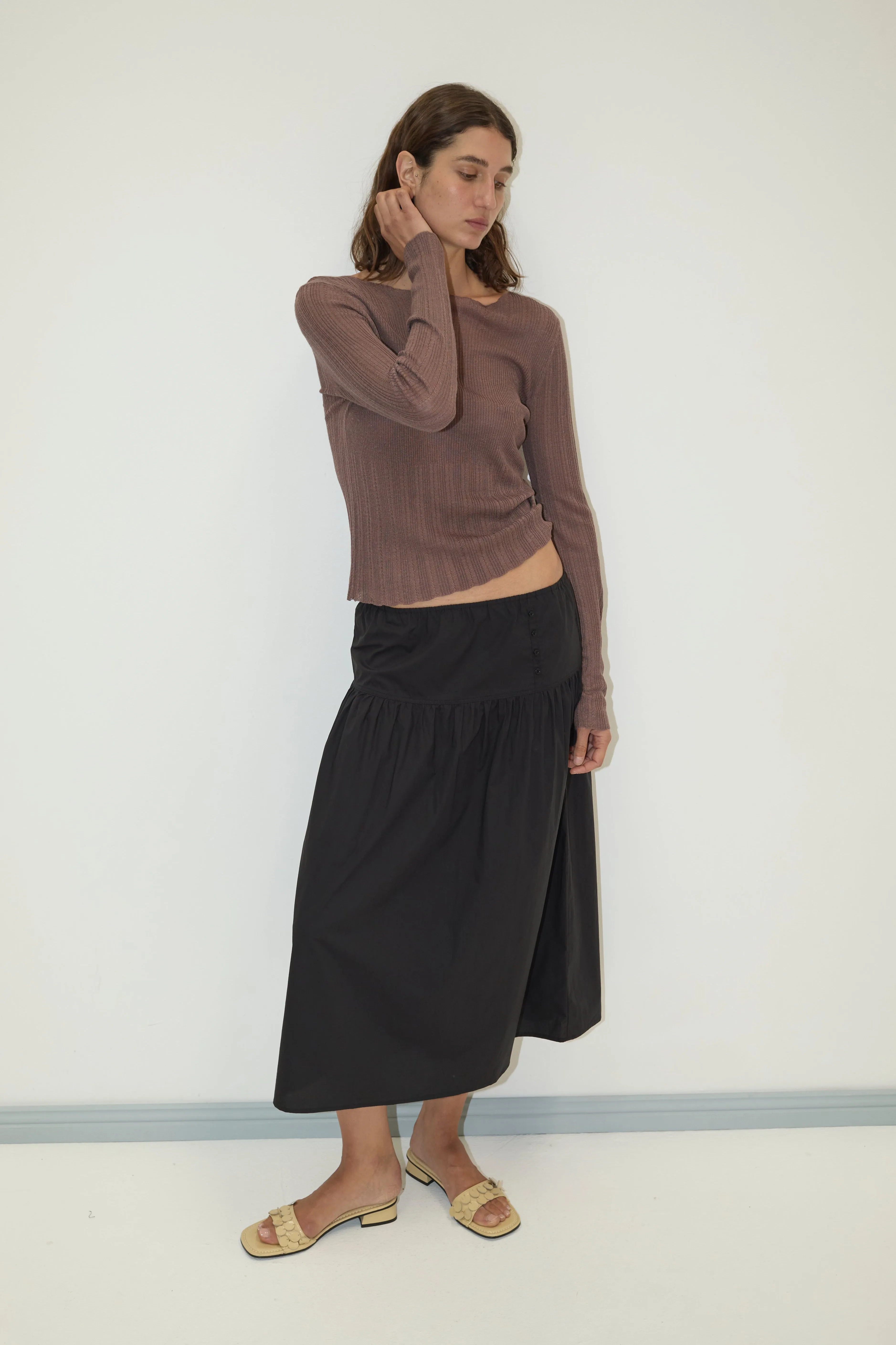 Button Skirt - Black sold by Deiji Studios product image thumbnail 3